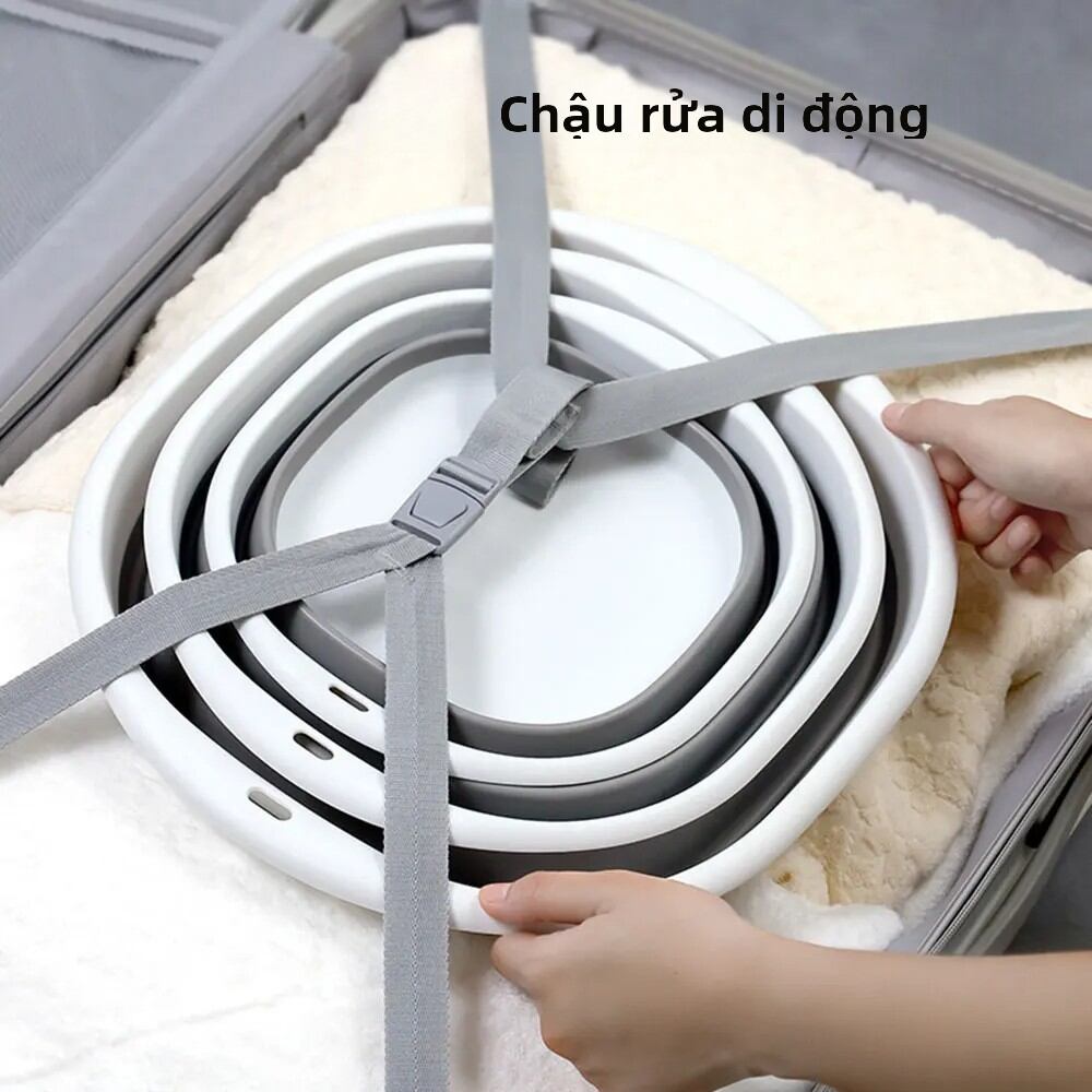Nhựa gấp lưu vực Di động rửa lưu vực gấp giặt bồn tắm người lớn bé tắm lưu vực phòng tắm nhà bếp Phụ kiện rửa lưu vực