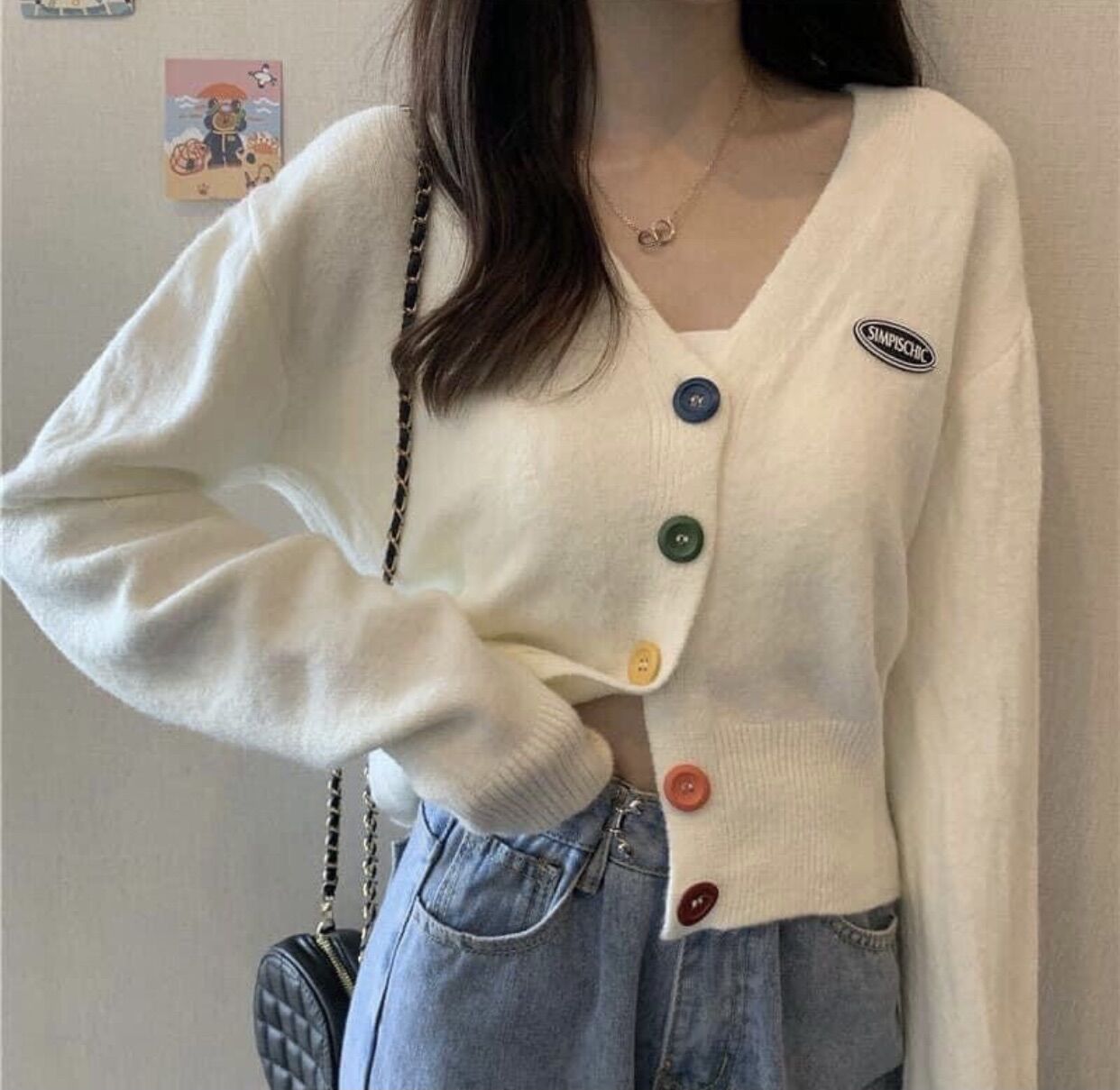 Áo cardigan len mỏng siêu xinh Quảng Châu