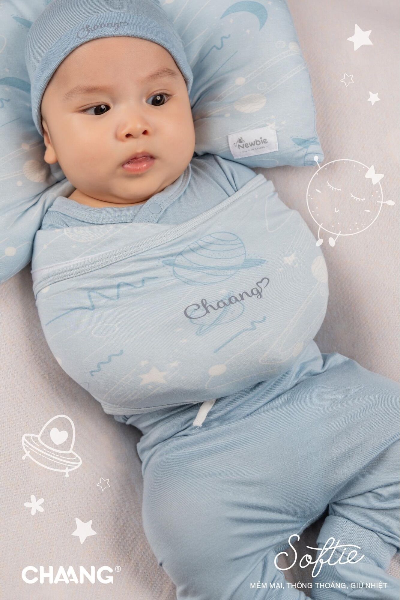 Ủ kén hugme Chaang cho bé sơ sinh