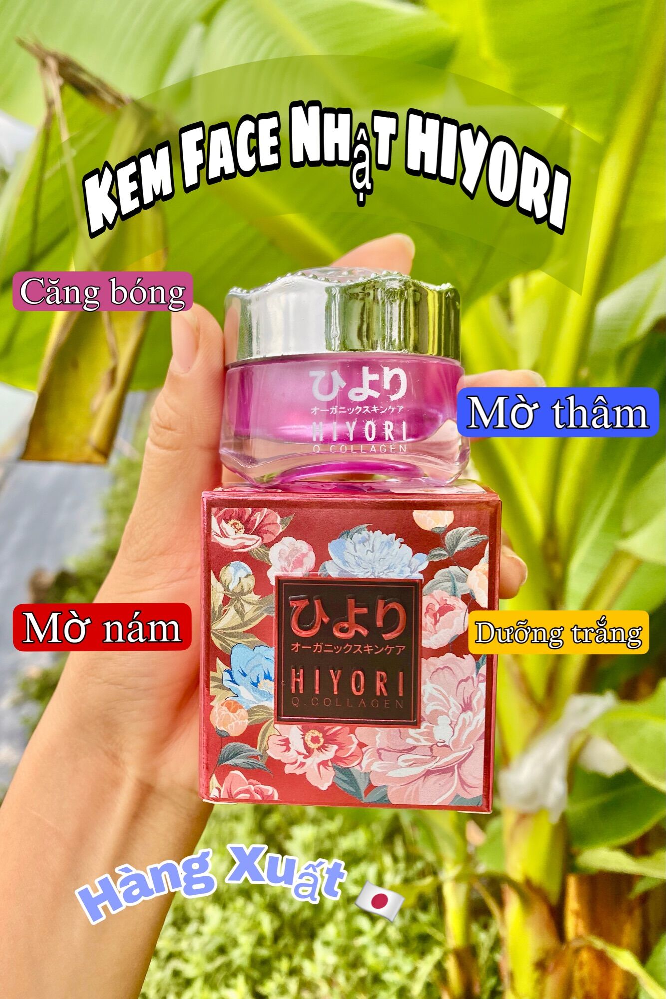 Kem face nhật hiyori mờ thâm nám làm đều màu da dưỡng trắng da