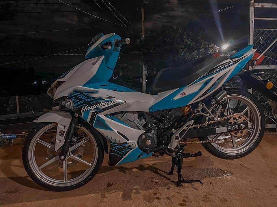 Tem rời winner x trắng phối xanh chử tàu hayabusa