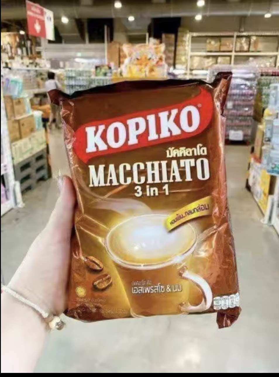 Cà phê sữa kopiko macchiato thái lan