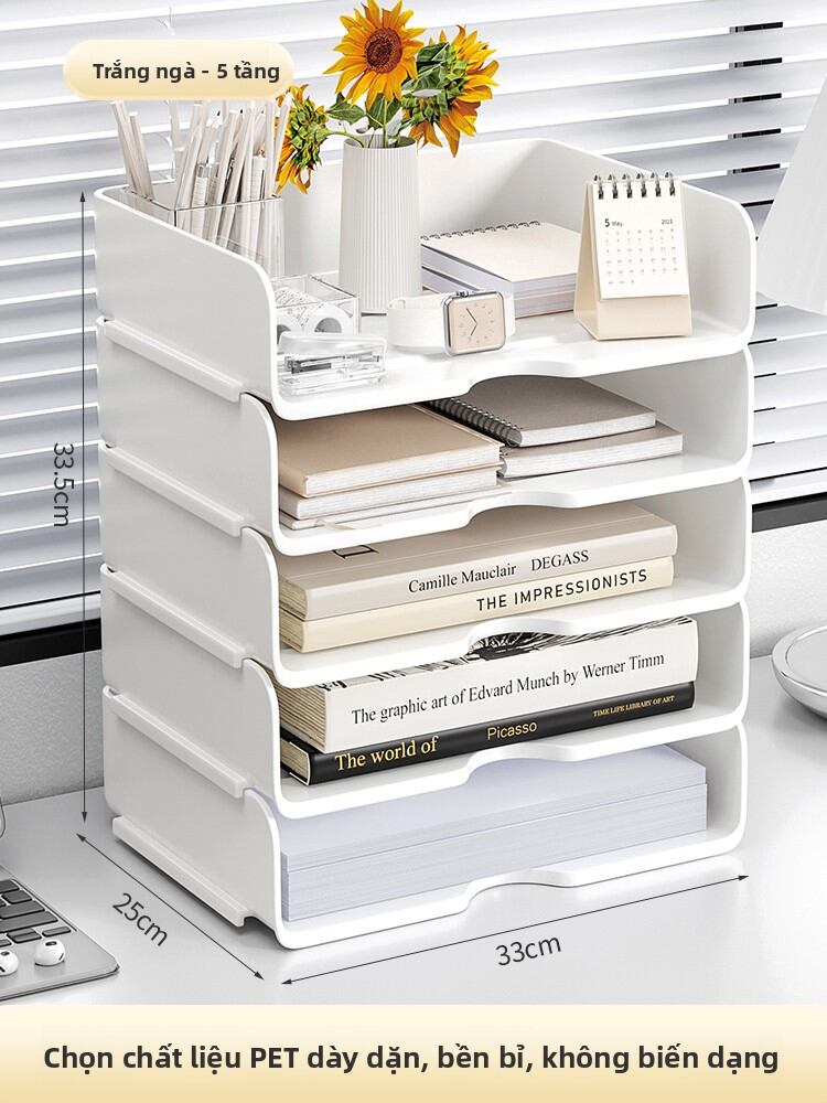 NUOXUNDE | Kệ đựng tài liệu trong suốt bằng acrylic để bàn cho văn phòng