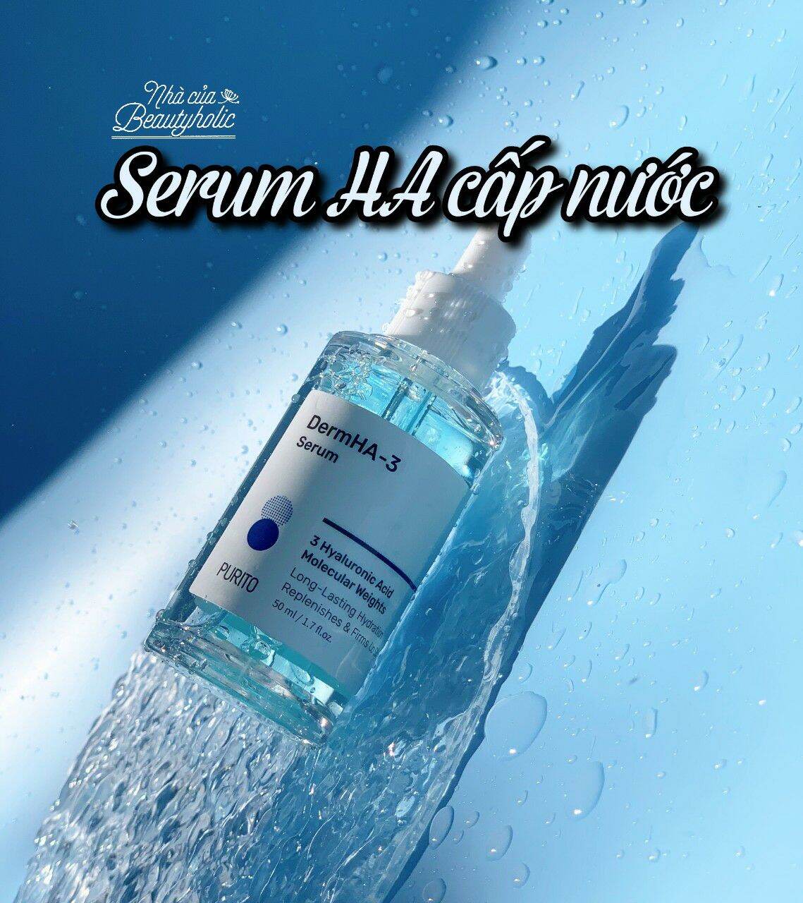 [Hcm][ Nhacuabeautyholi] Serum Ha Cấp Nước Purito Dermha - 3 Serum