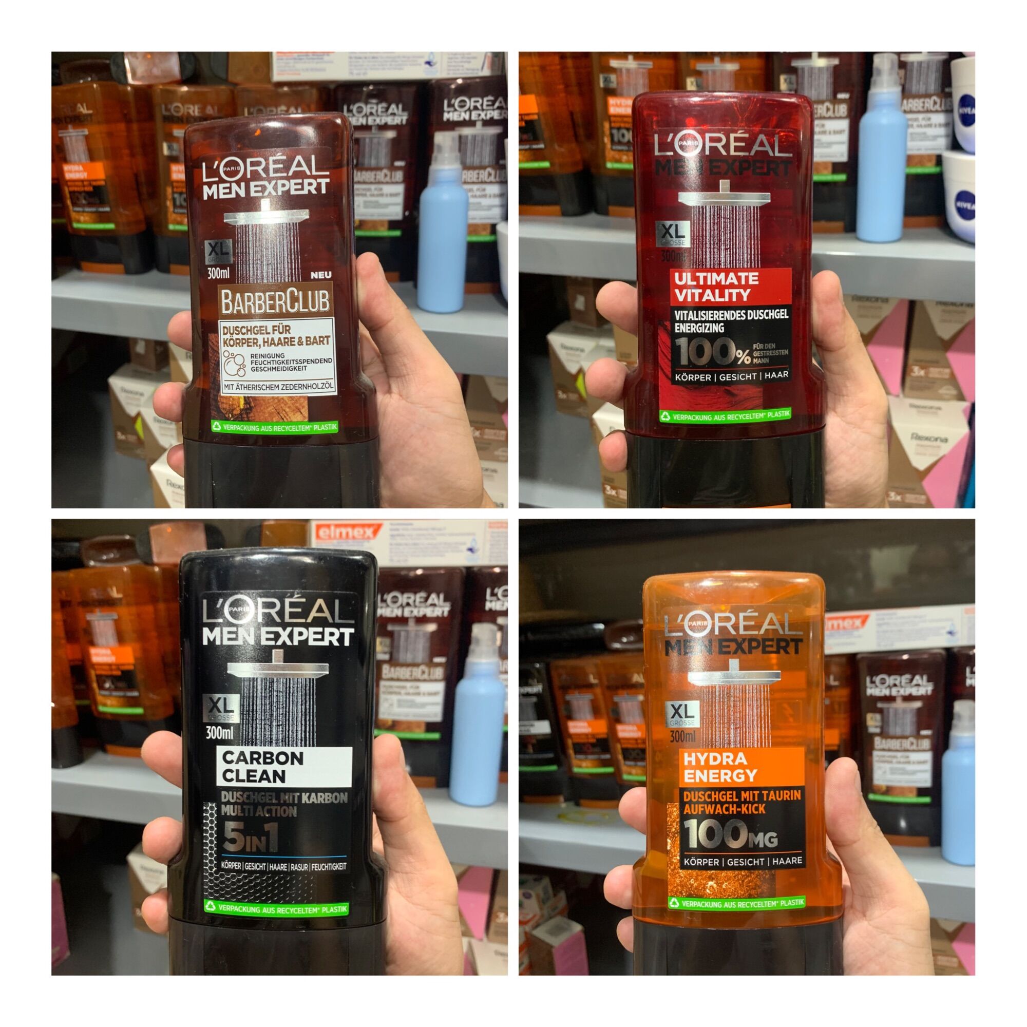 Sữa tắm gội cho nam, loreal men expert 300ml, hàng đức