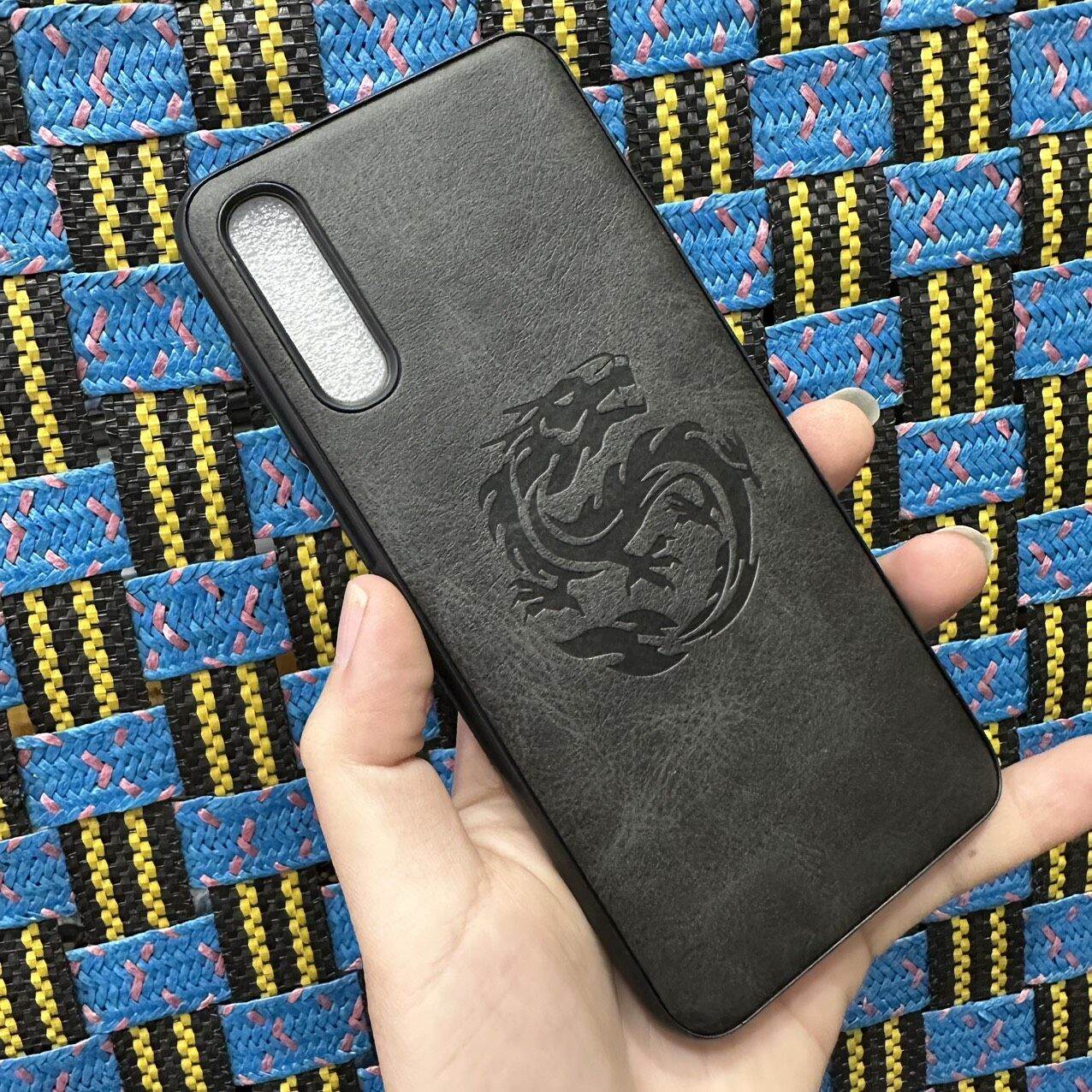 Case ốp lưng Samsung A50 A50S A30S dẻo kiểu da mềm mịn vân rồng ôm máy