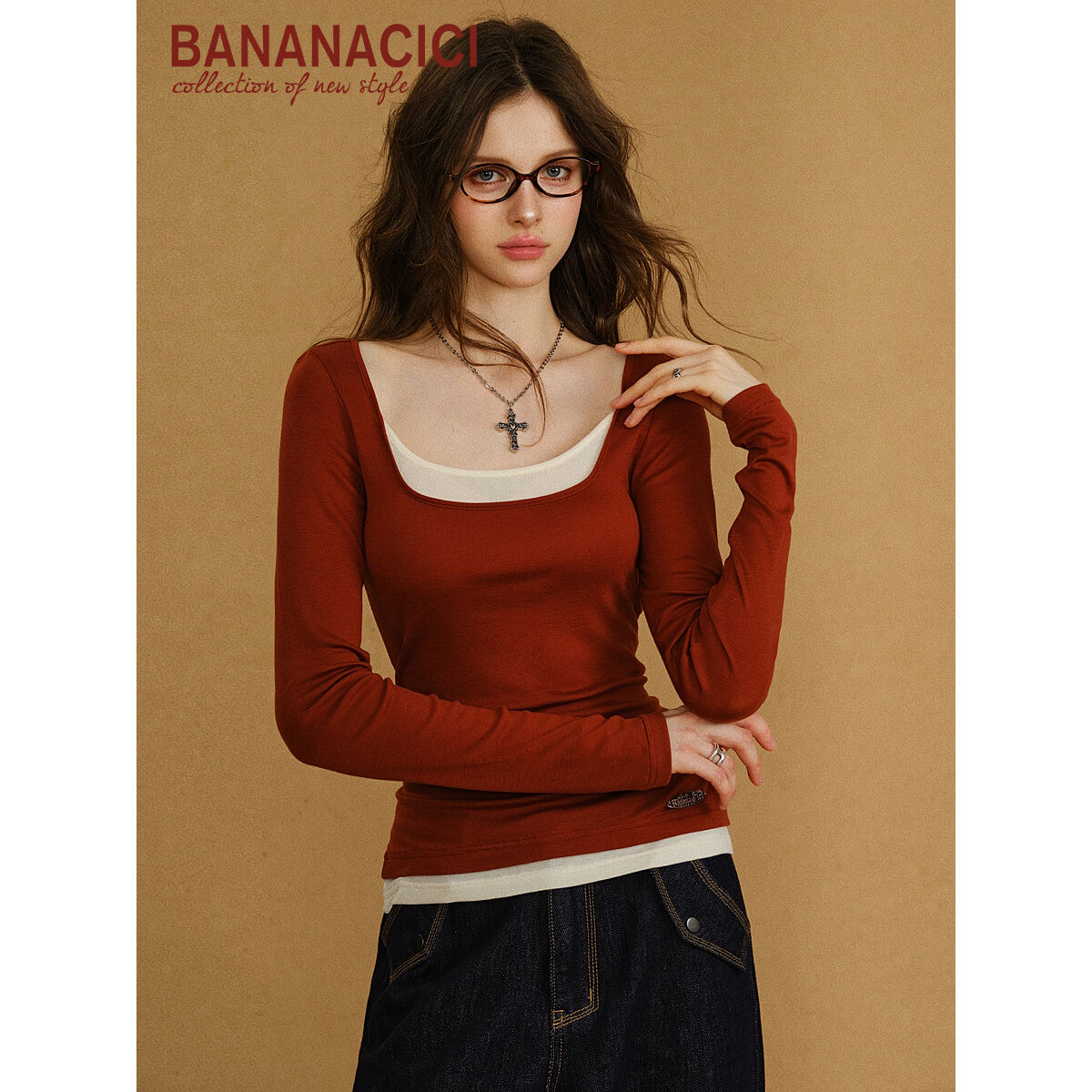 BANANA CICI | Combo Áo Thun Len Mới Mùa Xuân và Cardigan