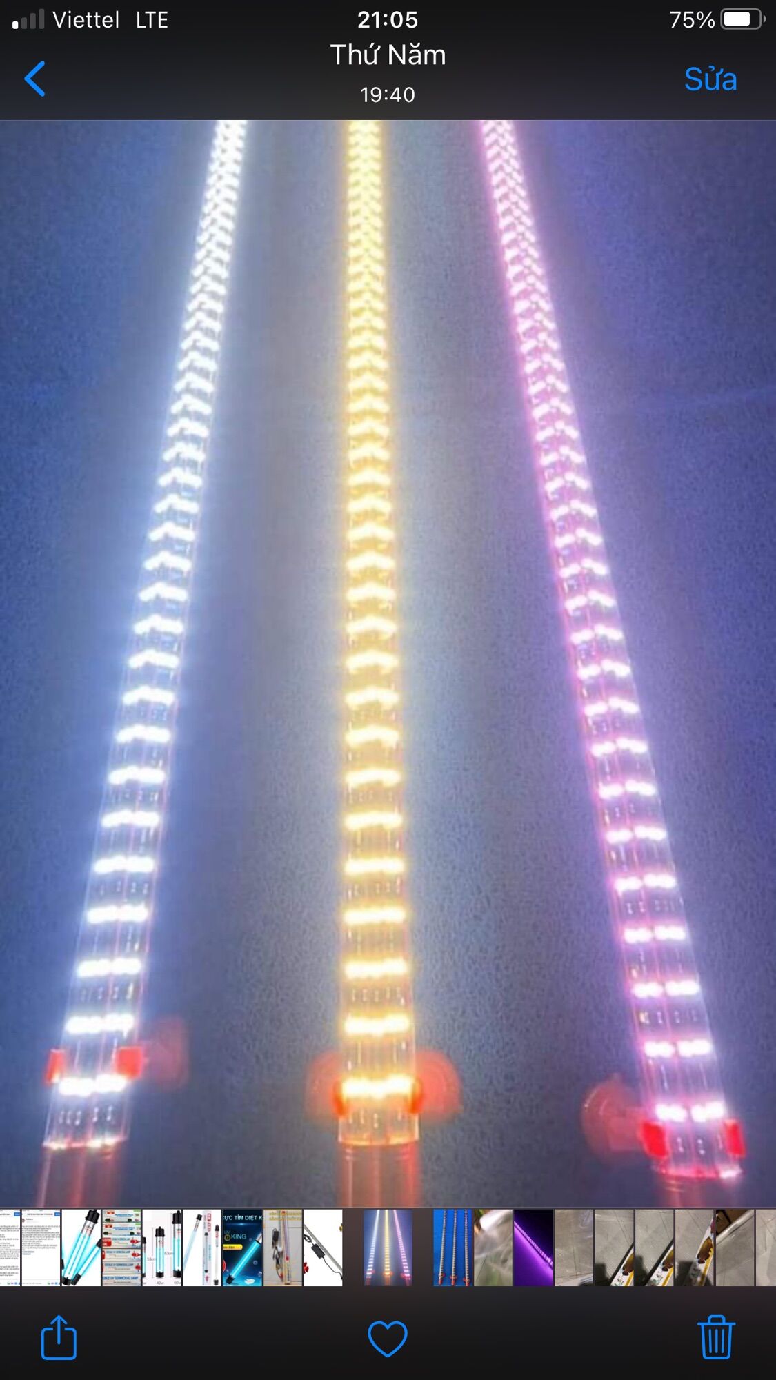 Bóng Đèn LED NO1 115cm  5D - Cho Huyết long