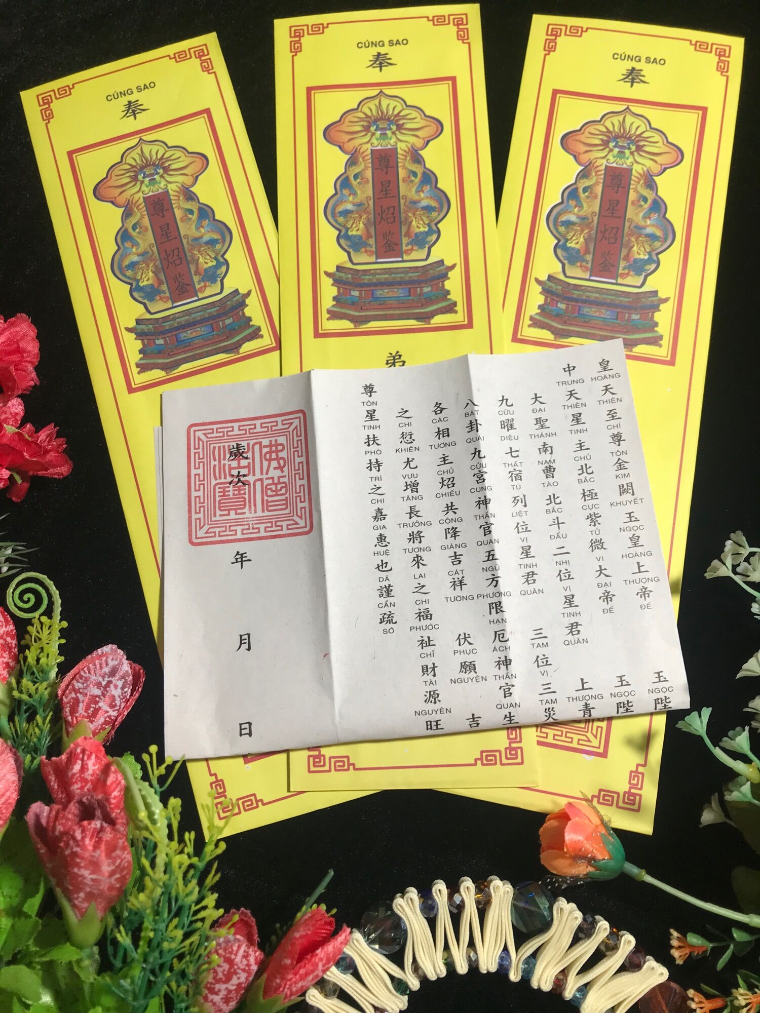 Sớ Cúng Sao Giải Hạn 2023 Hán Nôm (tặng kèm văn cúng & hd viết sớ)