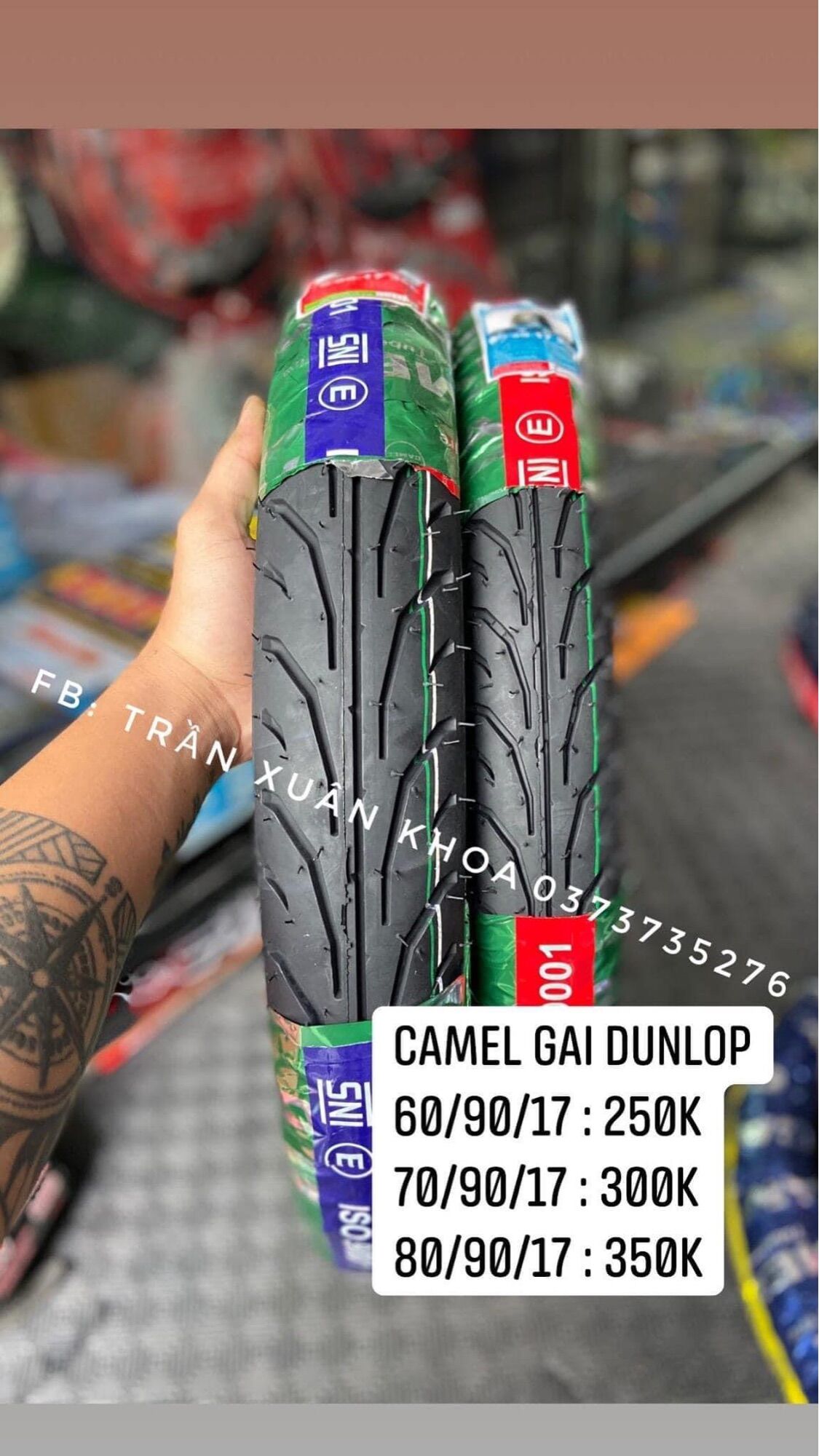 Vỏ, lốp Camel T900 size 60,70,80 -17 gắn xe máy