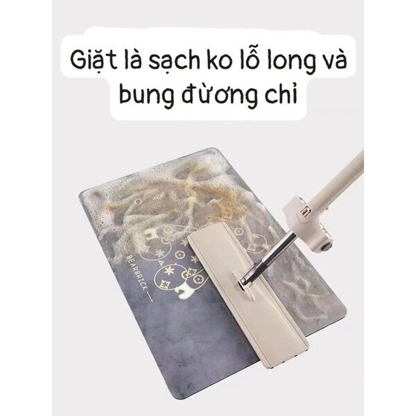 thảm chùi chân gấu dâu siêu dễ thương