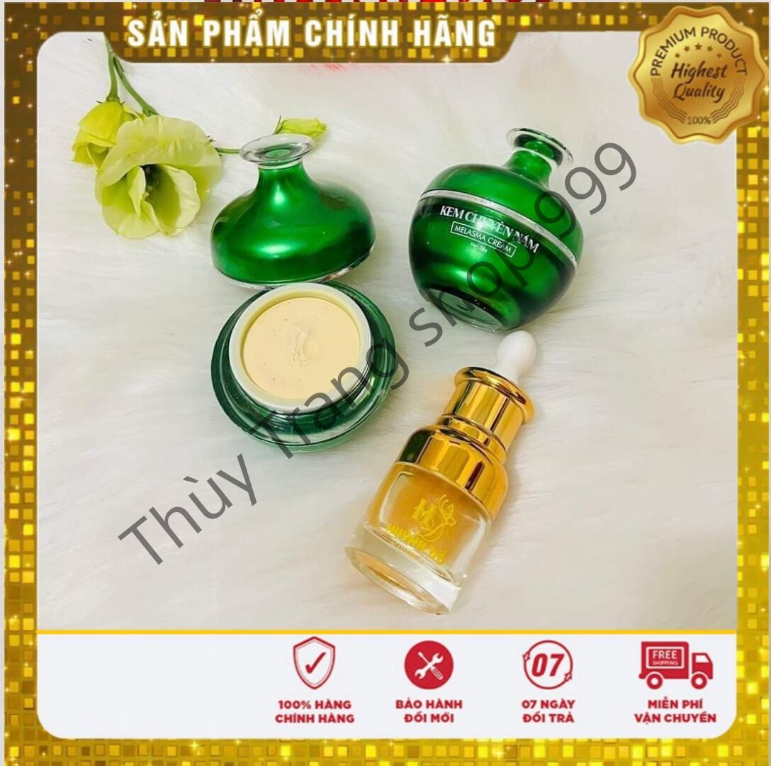 Combo kem chuyên nám Huỳnh Đỗ, dưỡng trắng da, mờ thâm nám tàng nhang