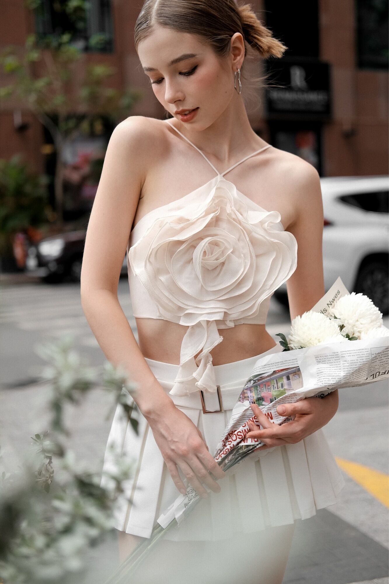 Áo Hai Dây Kiểu Nữ Blooming Top