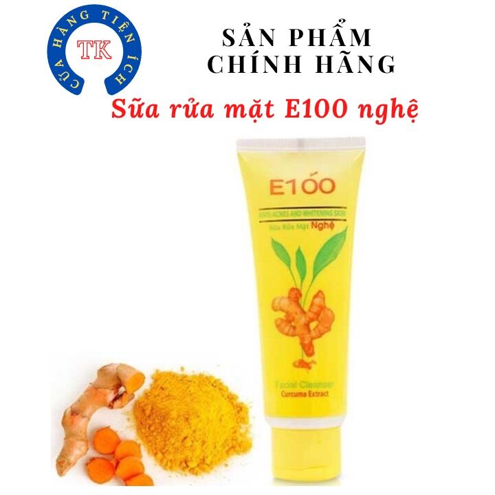 Sữa rửa mặt E100 nghệ ngừa mụn thâm 50g 100g