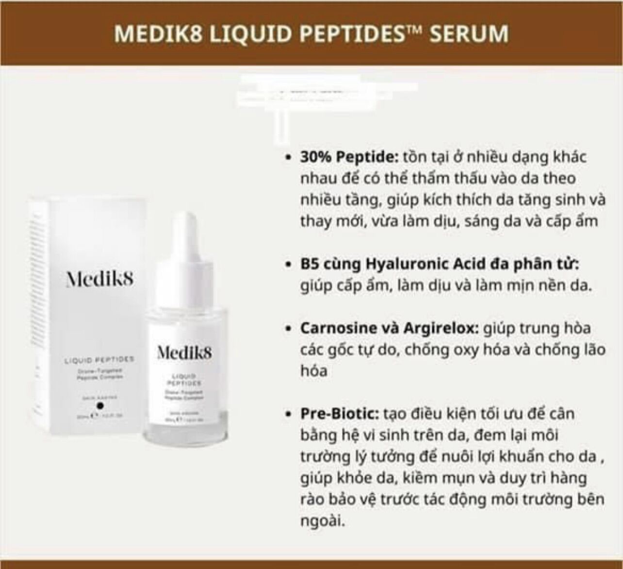 Medik8 - Liquid Peptide serum 30ml