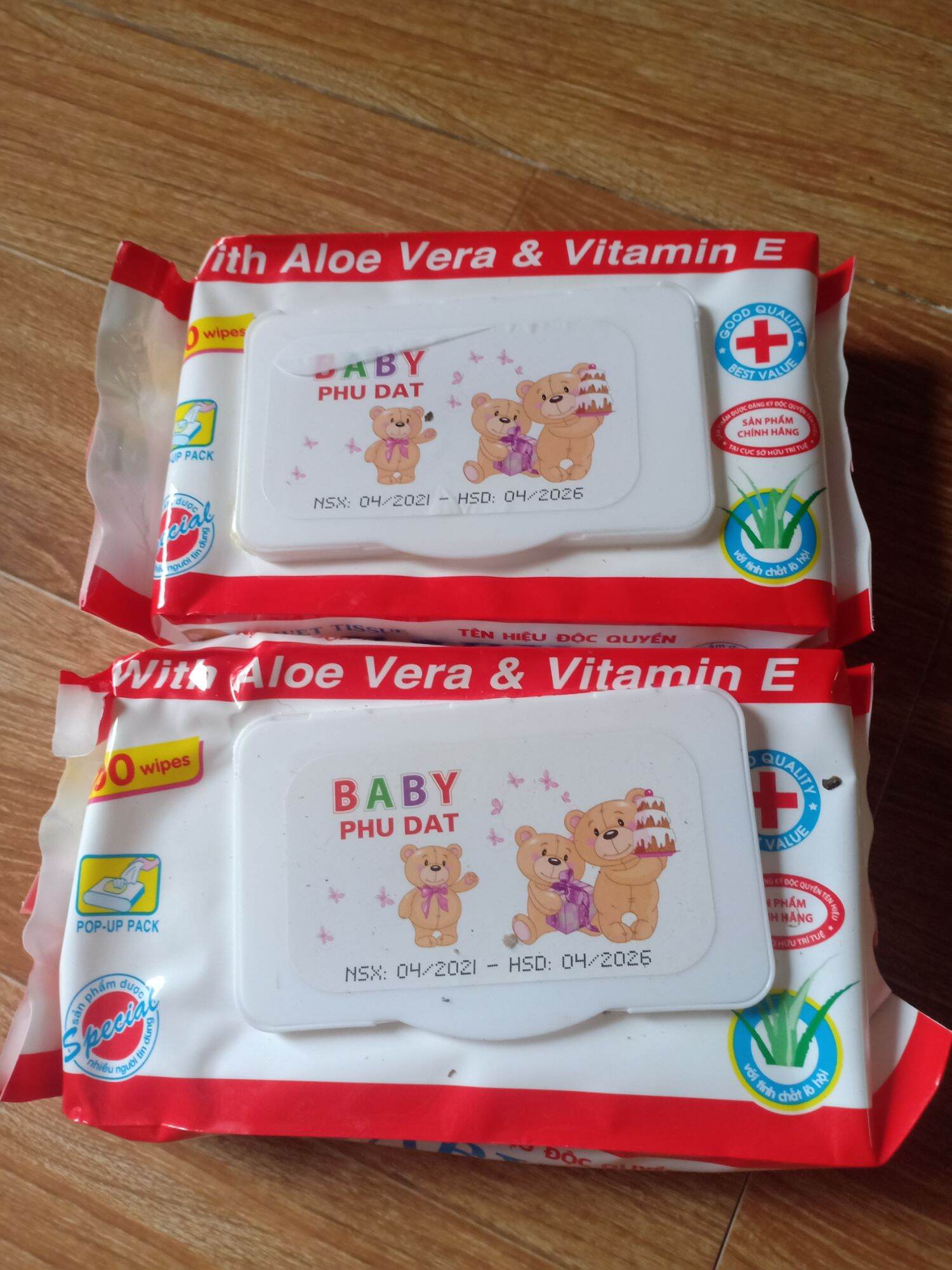 khăn ướt baby Phú Đạt 100 tờ Khăn giấy ướt Phú Đạt