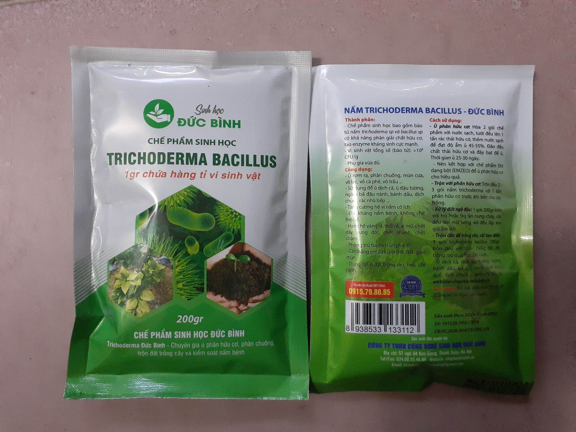 CHẾ PHẨM SINH HỌC TRICHODERMA ĐỨC BÌNH GÓI 200G