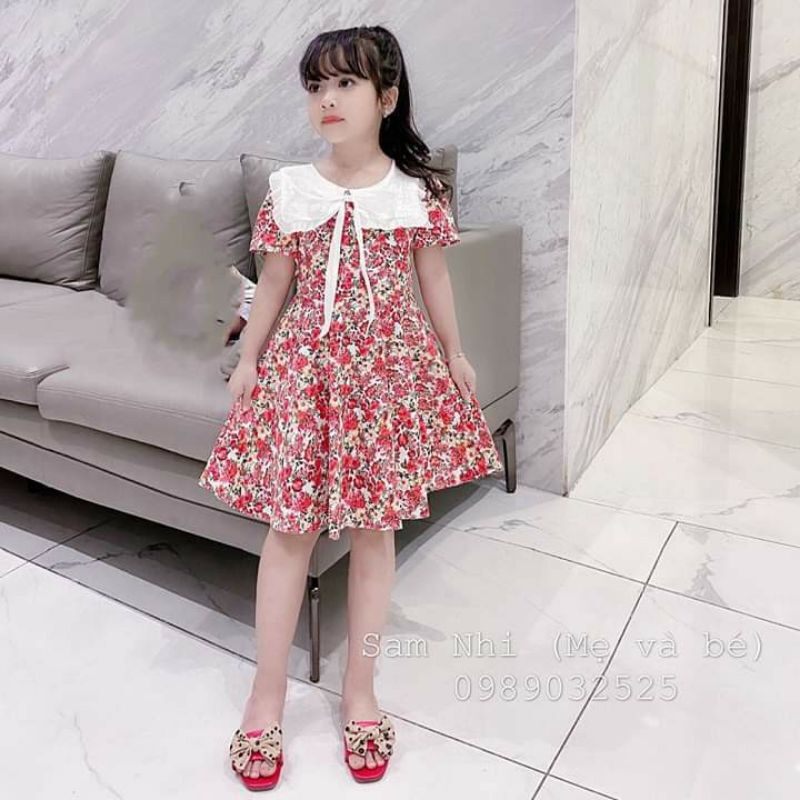 Váy (8_35kg) hoa cô tiểu thư bé gái