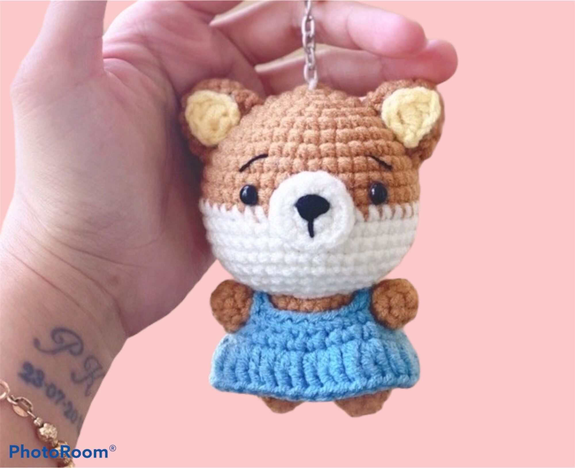 Móc khoá shiba len được chọn màu áo design by Nhà Puka