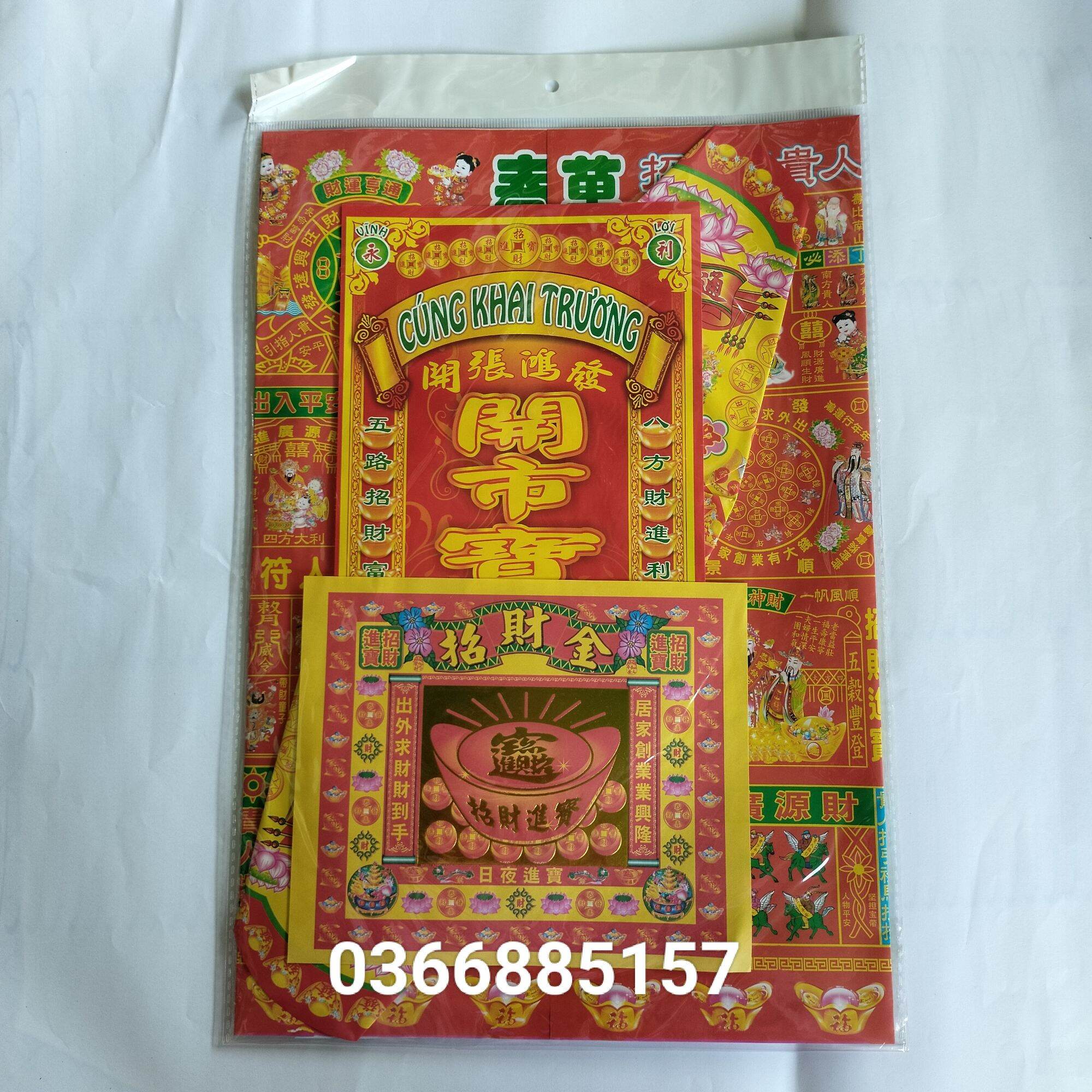 Bộ giấy cúng khai trương lớn đẹp