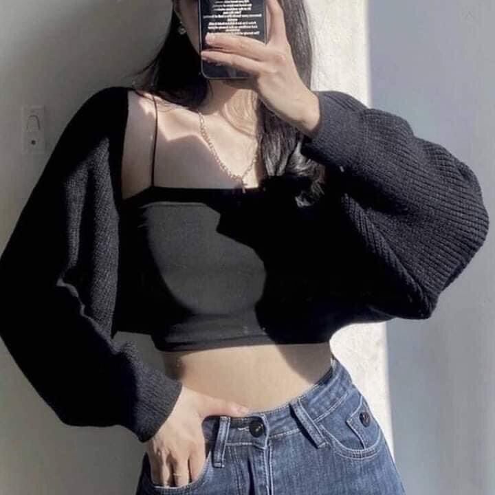 áo len cánh dơi mỏng