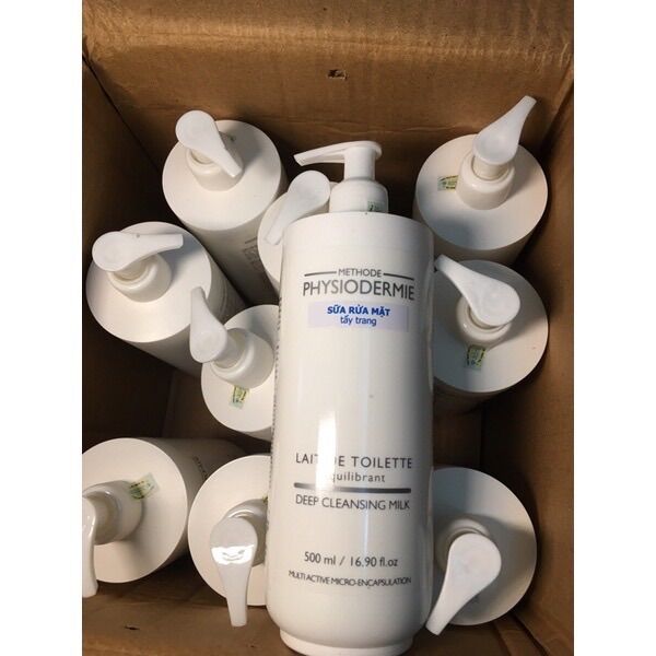 121 - sửa rửa mặt tẩy trang physiodermie lait de toilette 100ml
