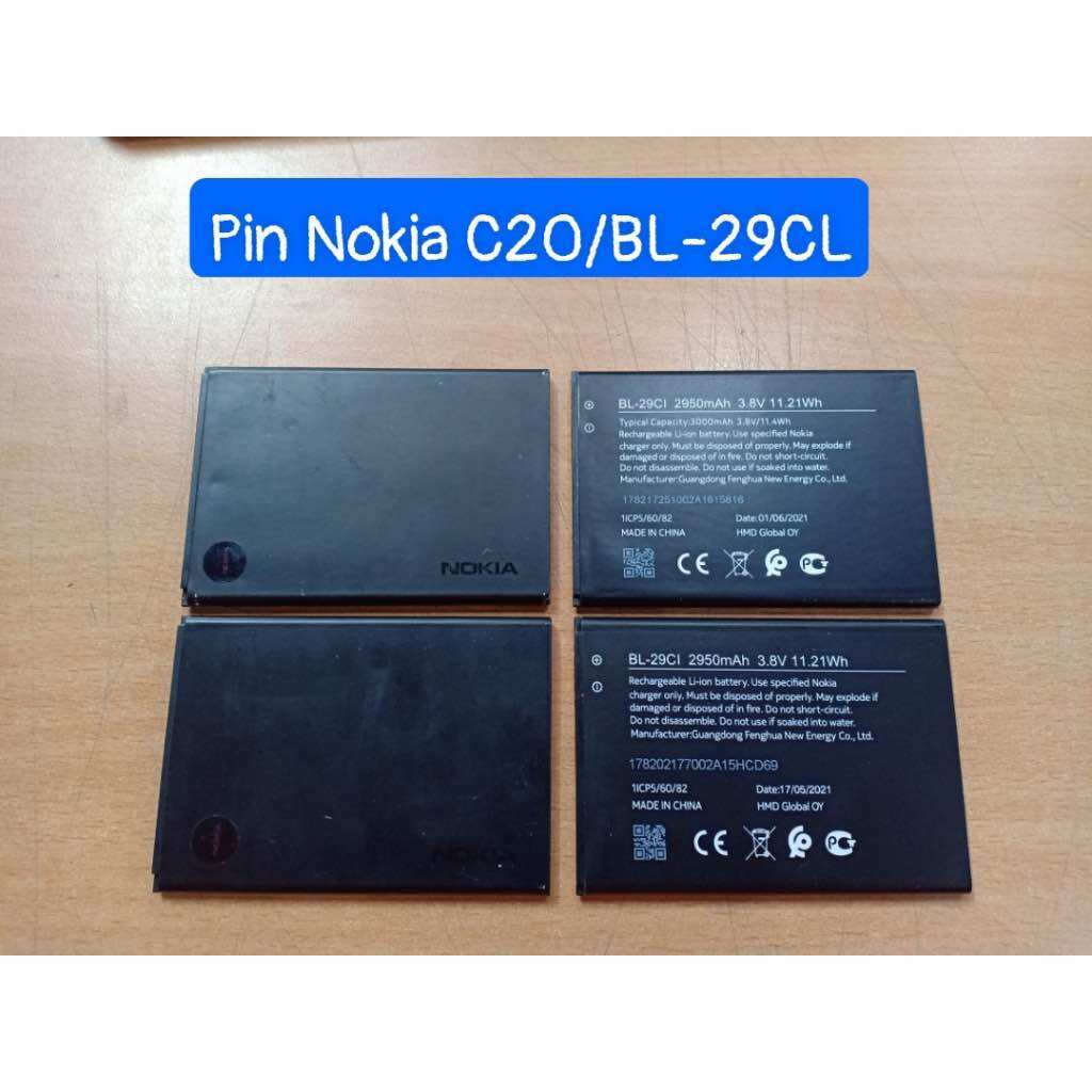 Pin nokia c20/bl-29cl zin tháo máy