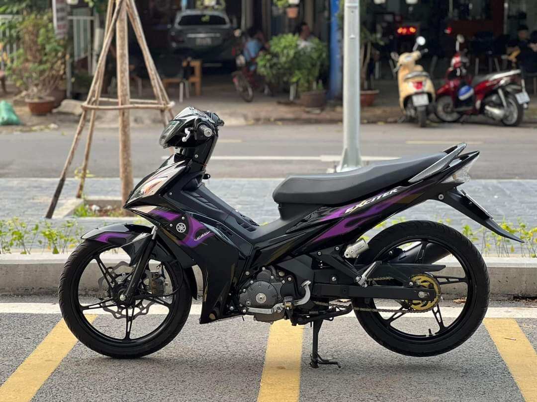 Tem rời ex 135 - 2010 lửa tím dán xe đen in trên decal 3 lớp hót nhất 2023