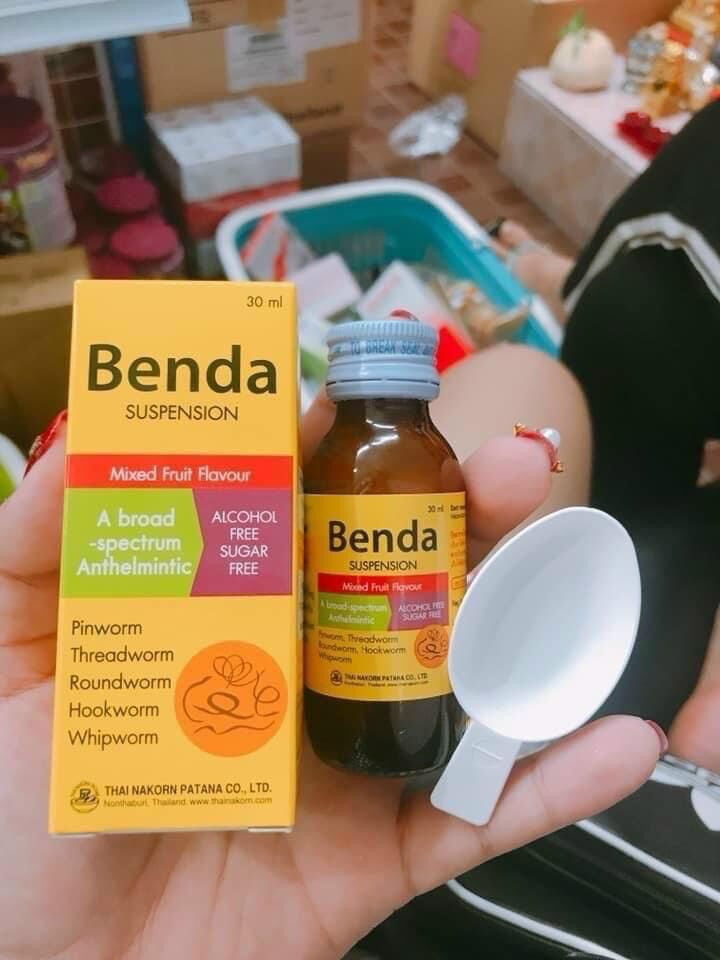 Siro tẩy giun benda 30ml thái lan
