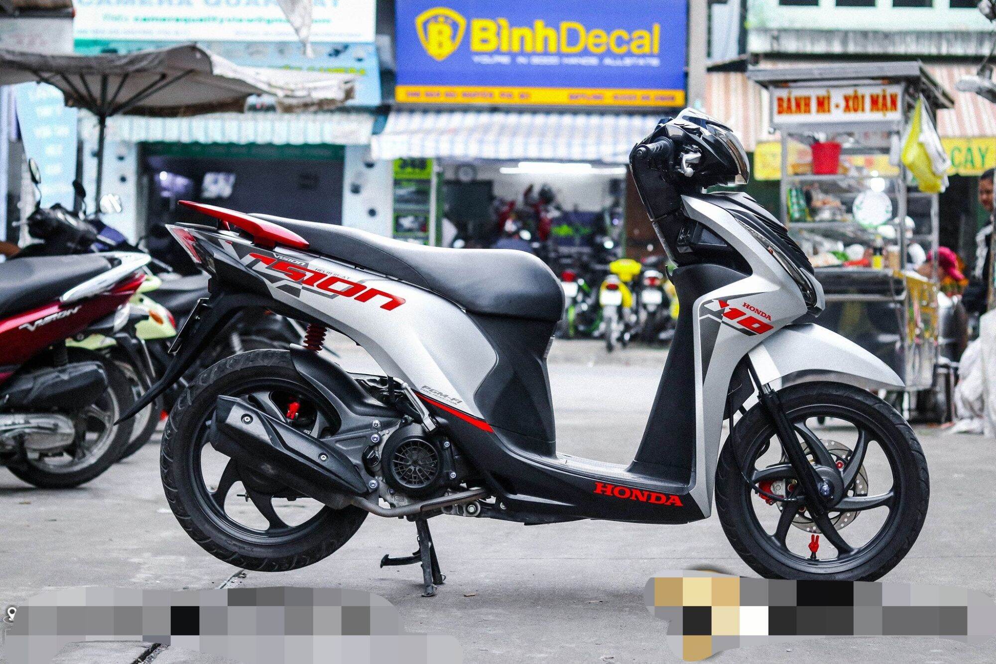 tem rời vision trắng tem 3 lớp không bay màu chống nước siêu tốt