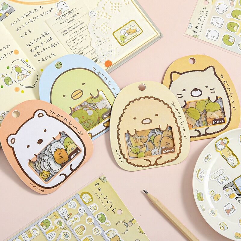 Sticker dán trang trí 50 miếng dán/túi