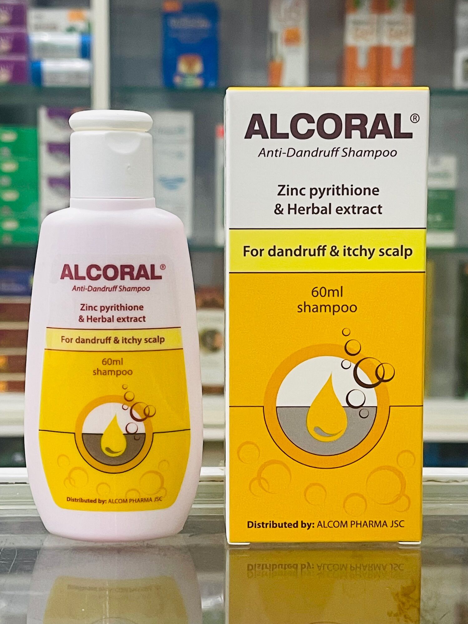 Dầu gội chống gàu Alcoral - 60ml