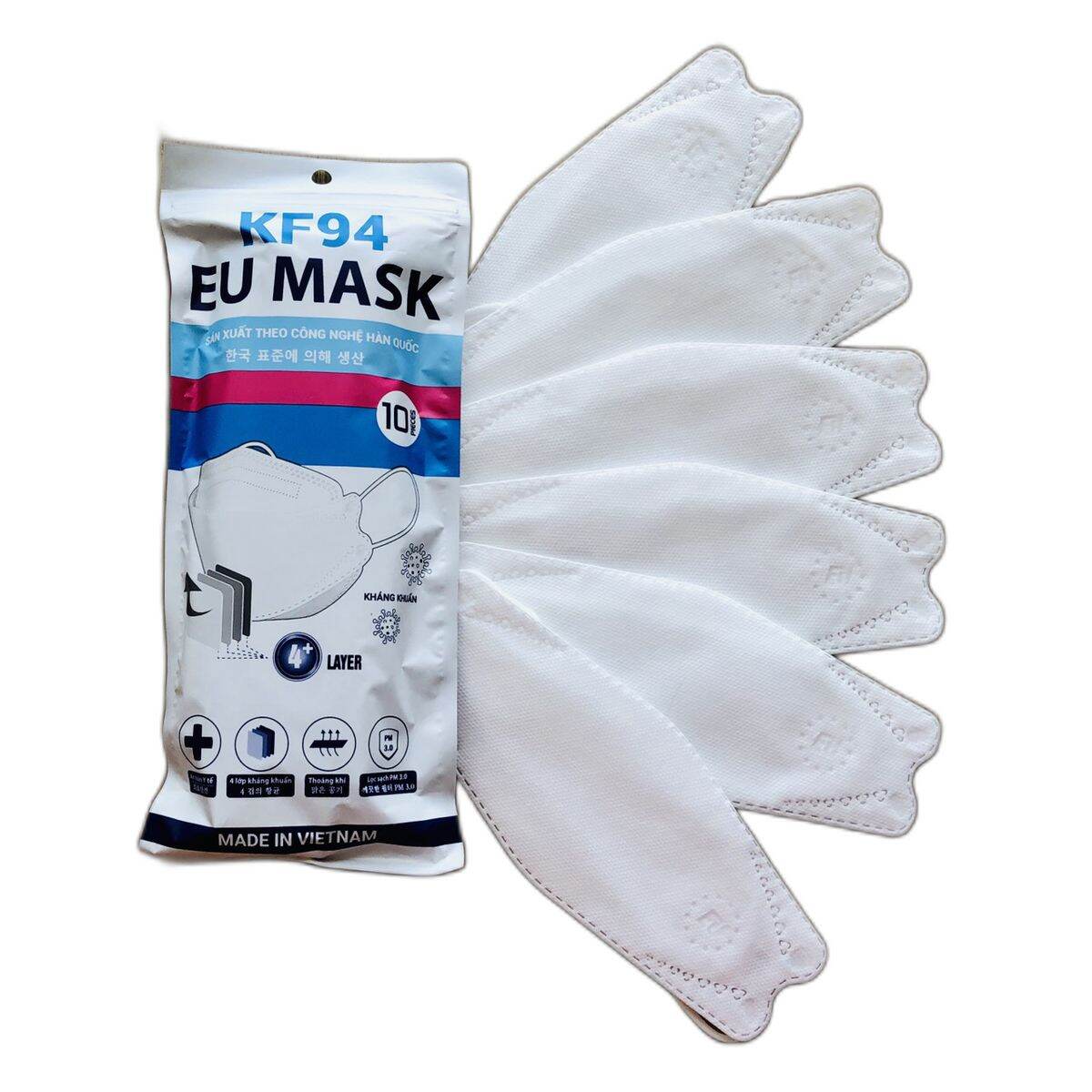 Khẩu trang kf94 eu mask - 10 cái/túi