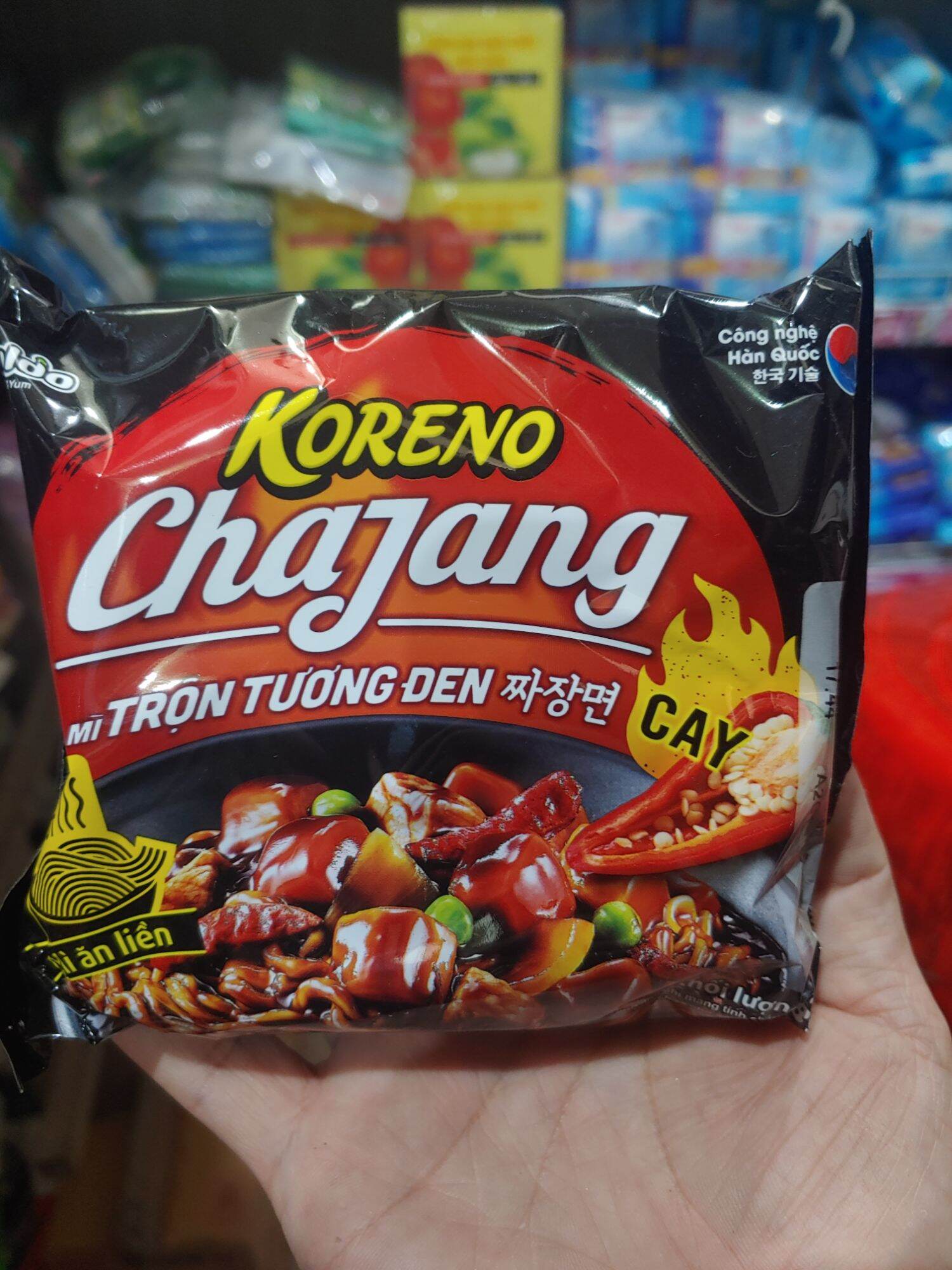 Mì trộn tương đen koreno các vị