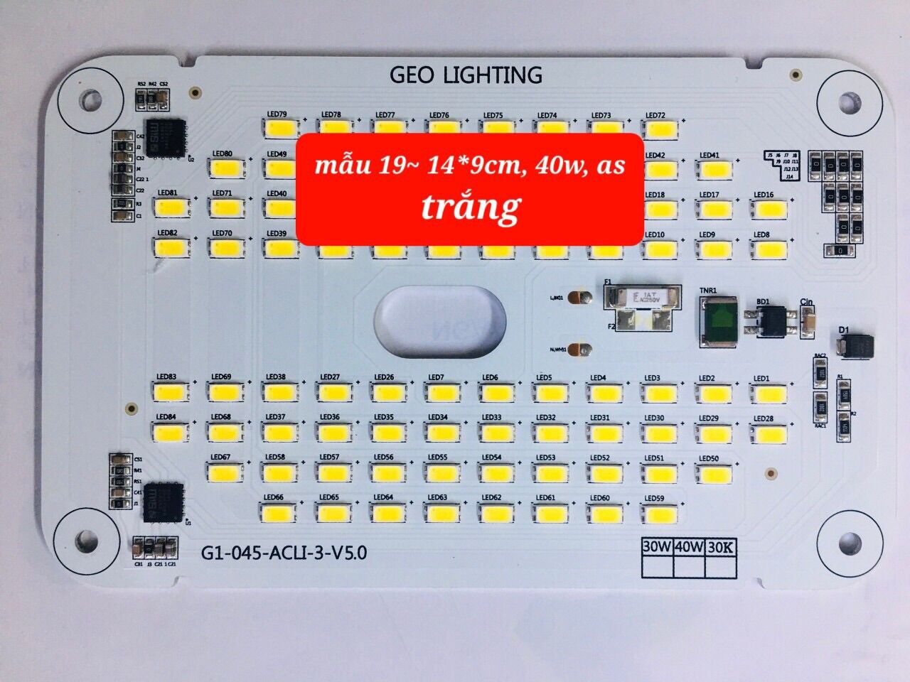MẠCH ĐÈN LED 40W SIÊU SÁNG, TIẾT KIỆM ĐIỆN