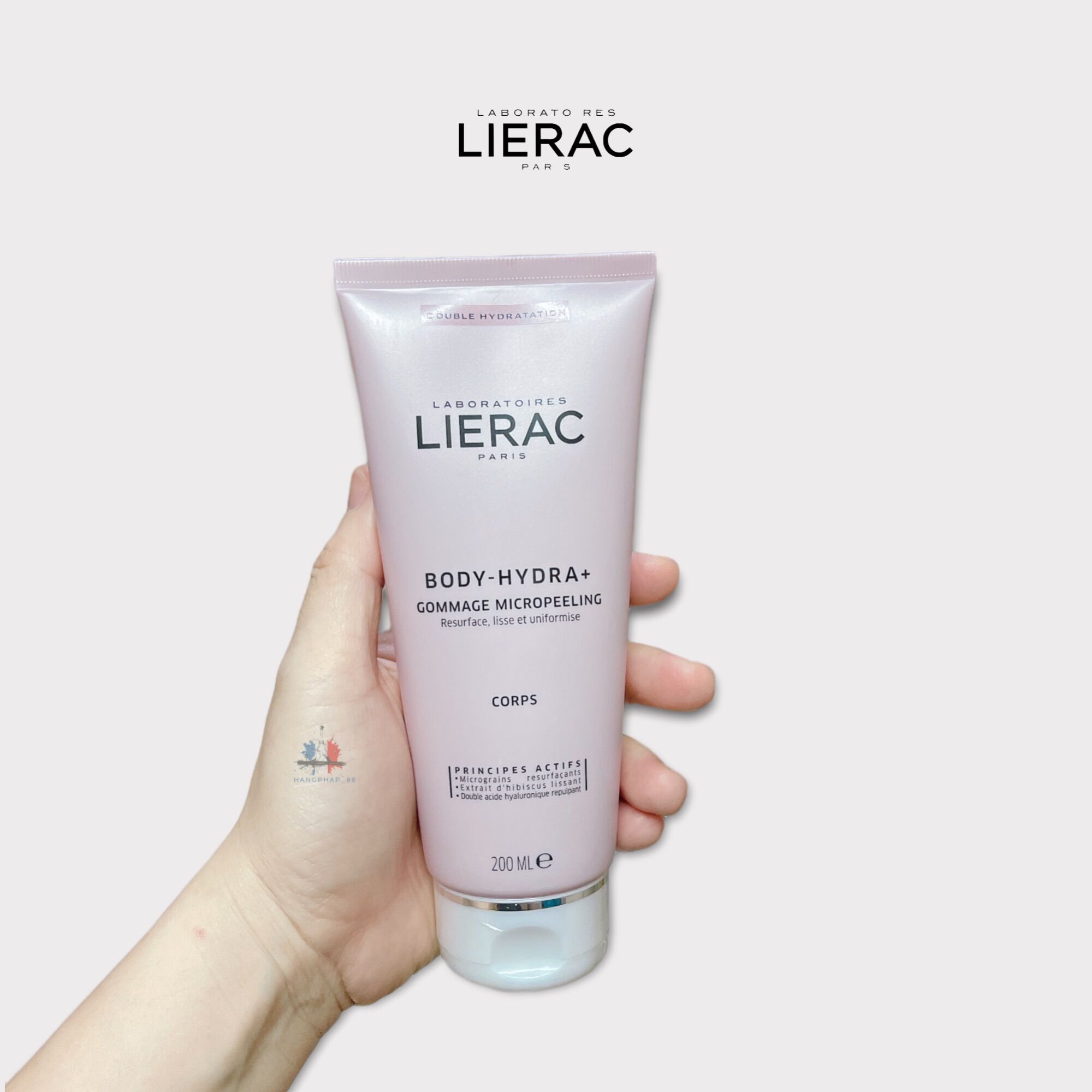 Tẩy tế bào chết dưỡng ẩm toàn thân Body-Hydra Lierac 200ml