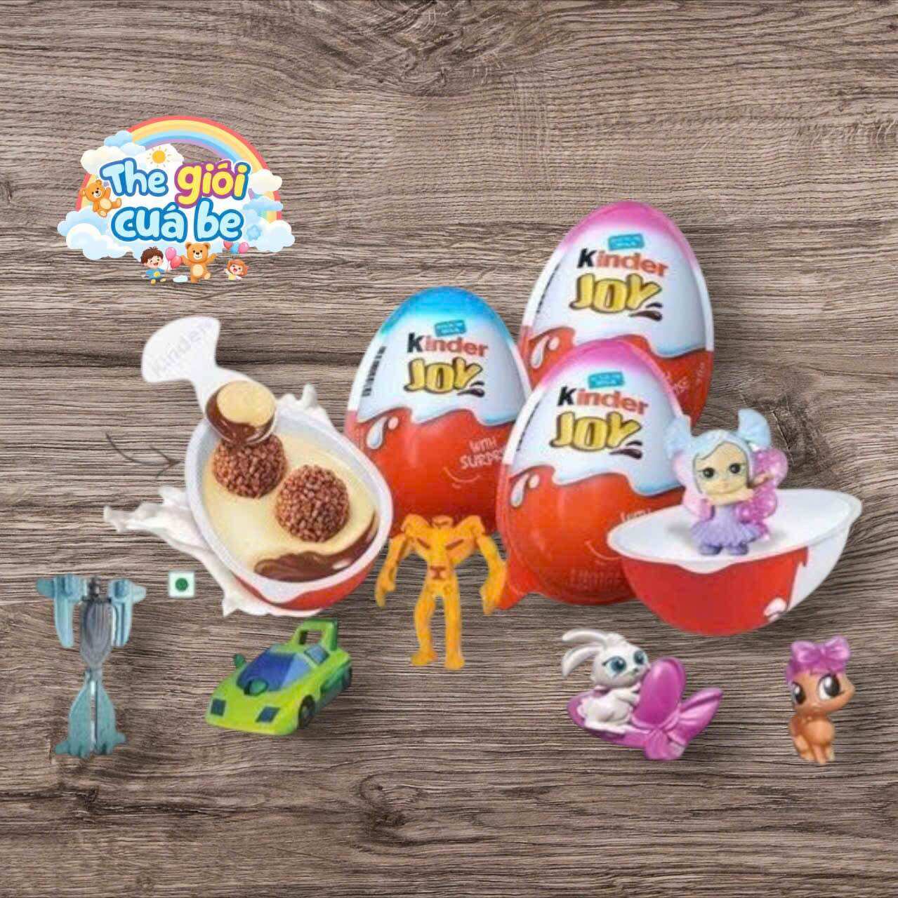 Combo 3 quả socola đồ chơi trứng bất ngờ Kinder Joy .Made in India
