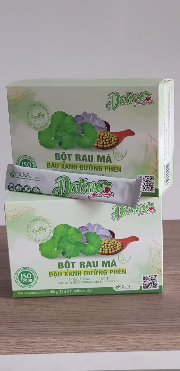 COMBO 2 HỘP BỘT RAU MÁ ĐẬU XANH ĐƯỜNG PHÈN DATINO