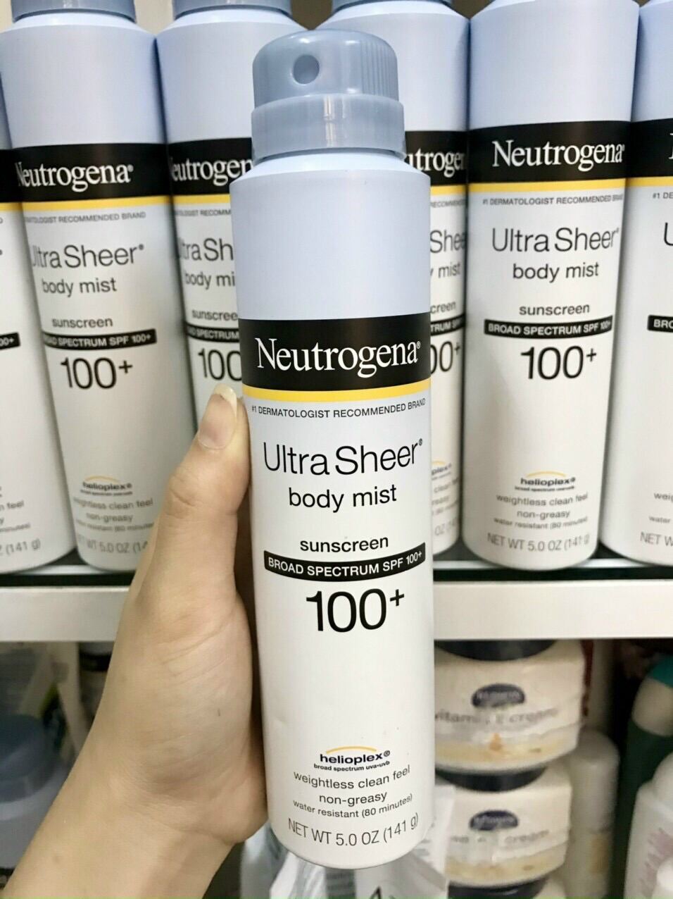 [HCM]Xịt Chống Nắng Neutrogena Ultra Sheer Body Mist Sunscreen SPF 100+ nhập khẩu