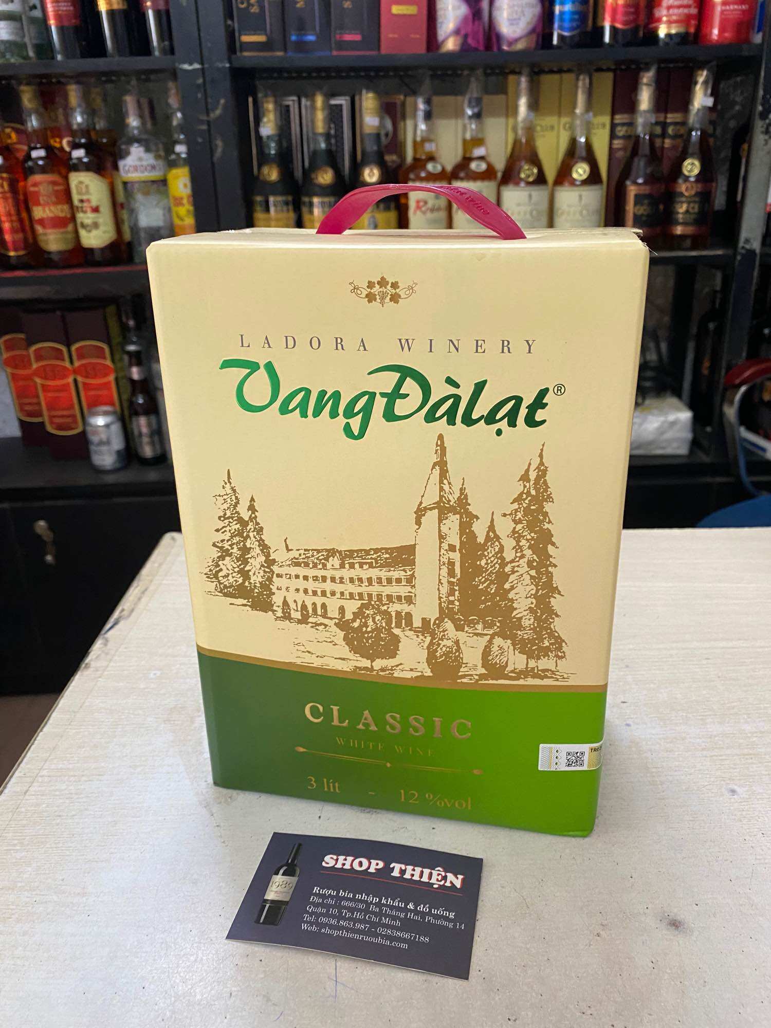 Vang Đà Lạt CLASSIC Trắng 12% 3 Lít