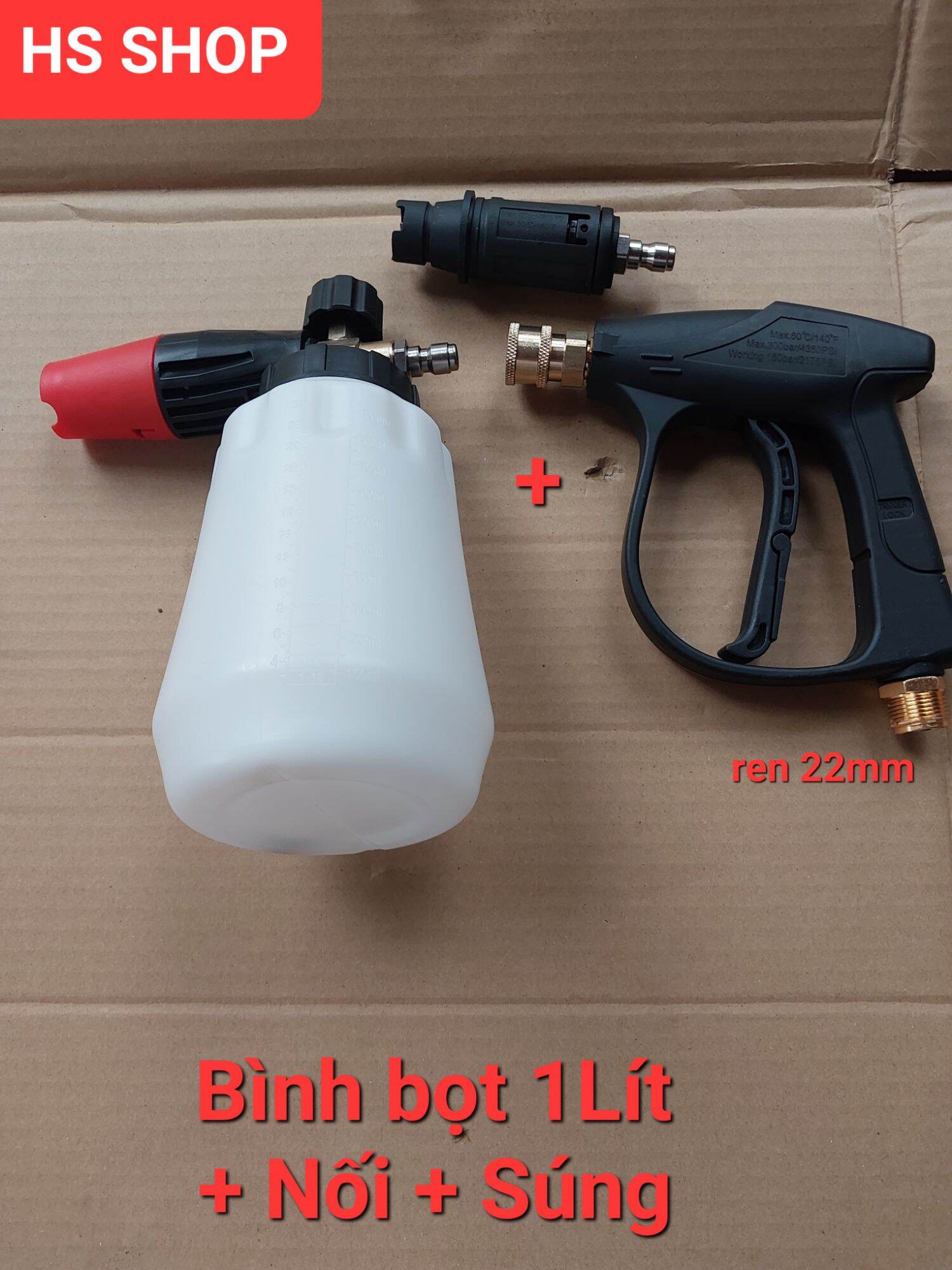 Bình tạo bọt tuyết 1000ml  ( Lưu ý chọn theo phân loại)