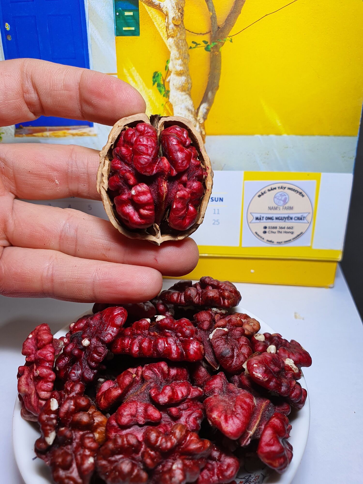 Óc chó đỏ Hartley Mỹ, hàng nhập khẩu 100% 500gr