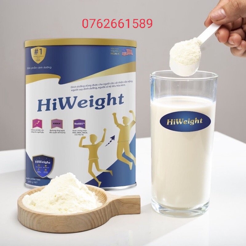 Sữa Tăng Cân HiWeight 650g Chính Hãng