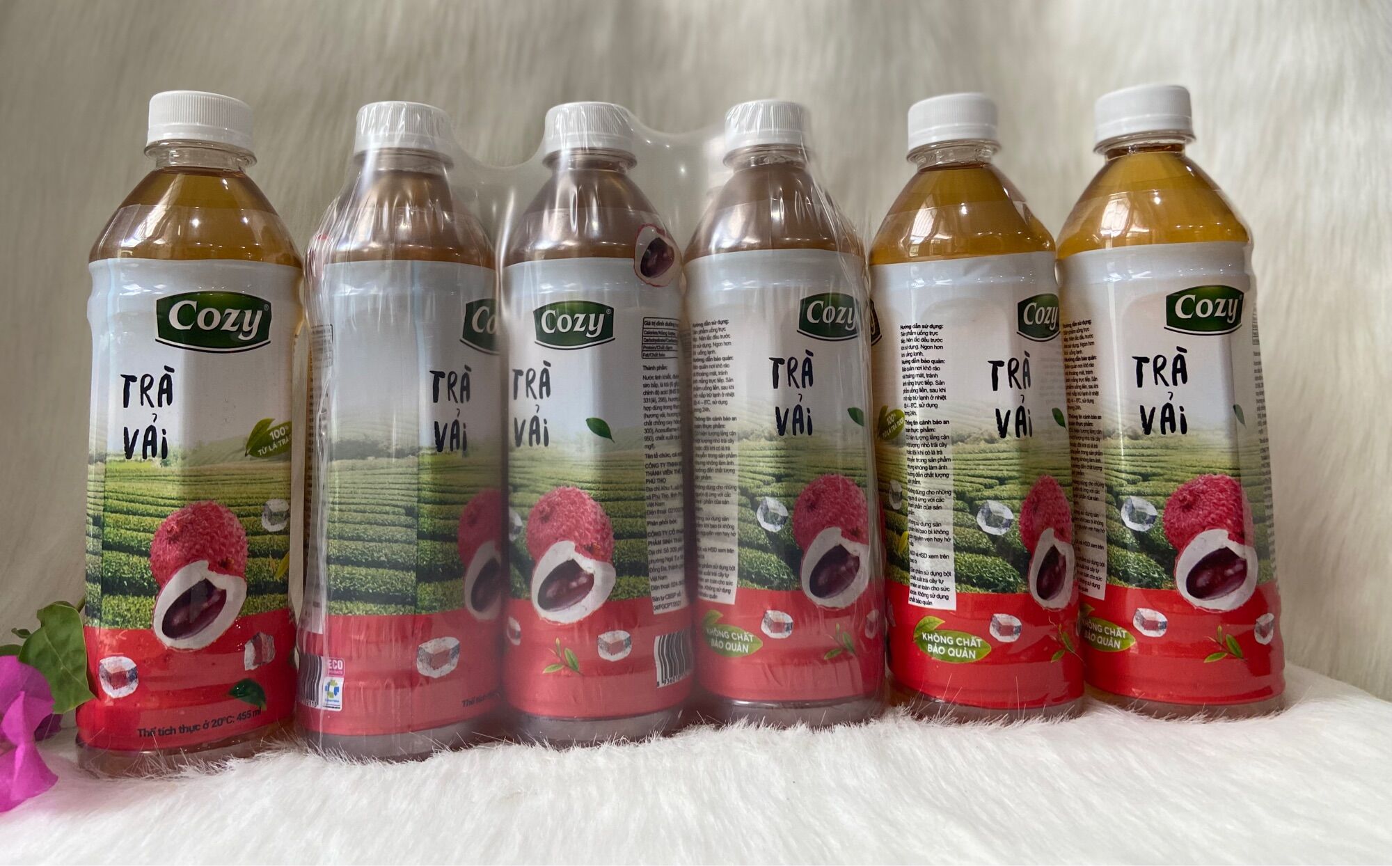 1 Thùng COZY Trà Vải /24 Chai *455ml
