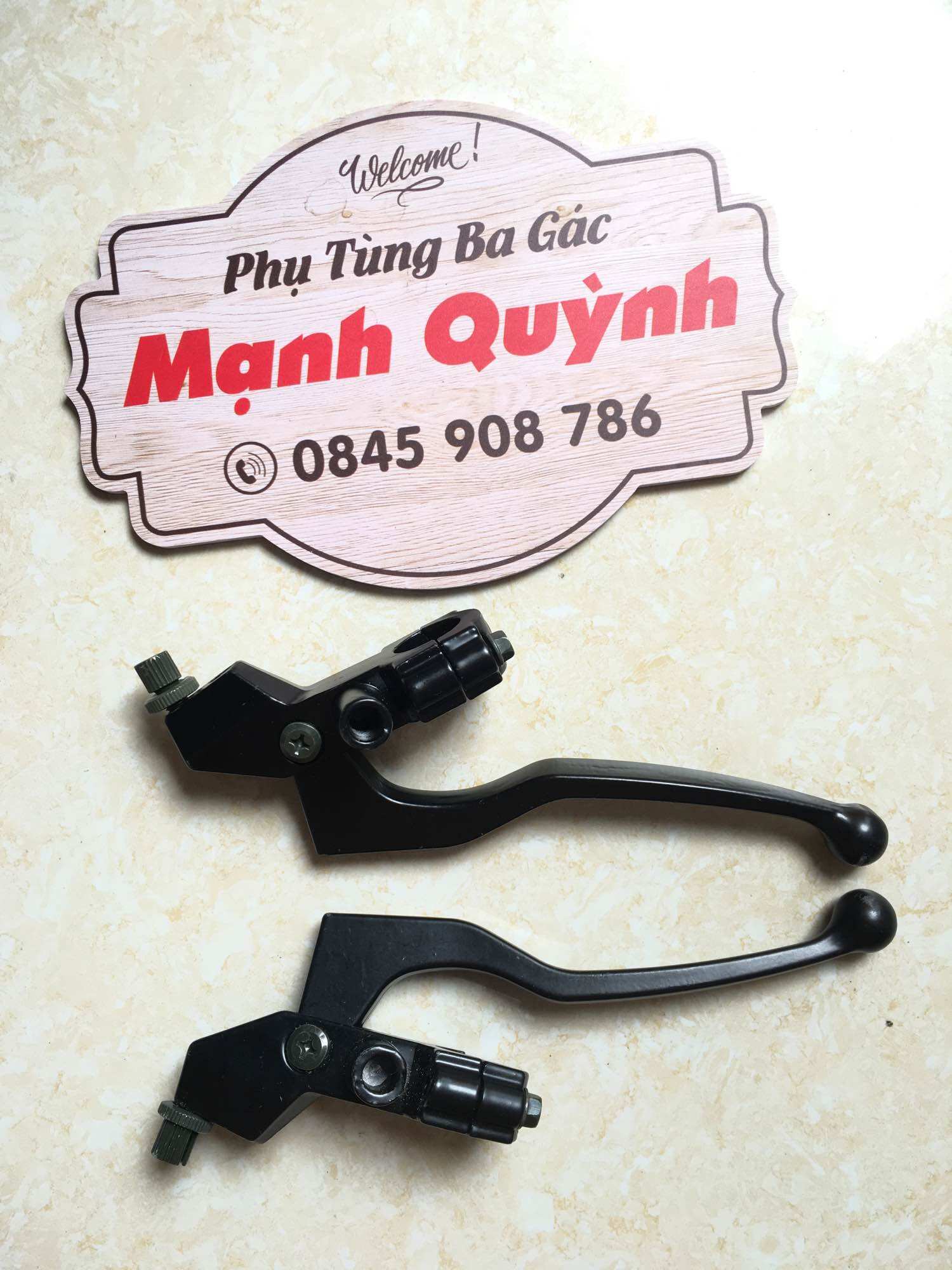 Tay phanh, tay côn cho xe máy, cùm thắng tay cho xe ba gác