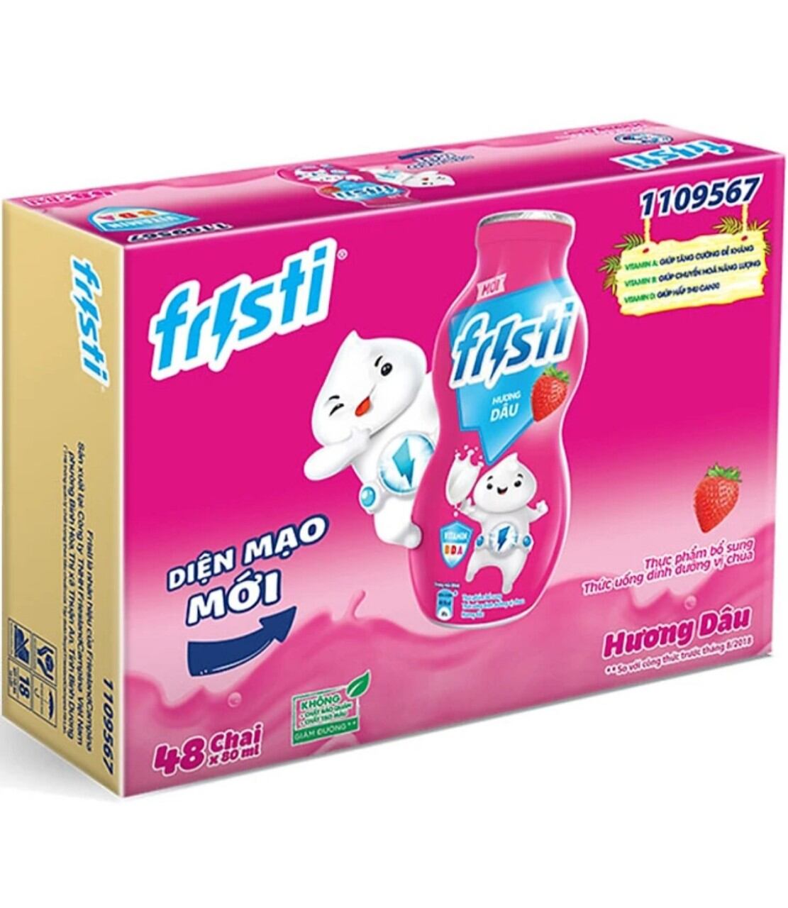 Thùng 48 chai Fristi 80ml đủ mùi - HSD Luôn Mới