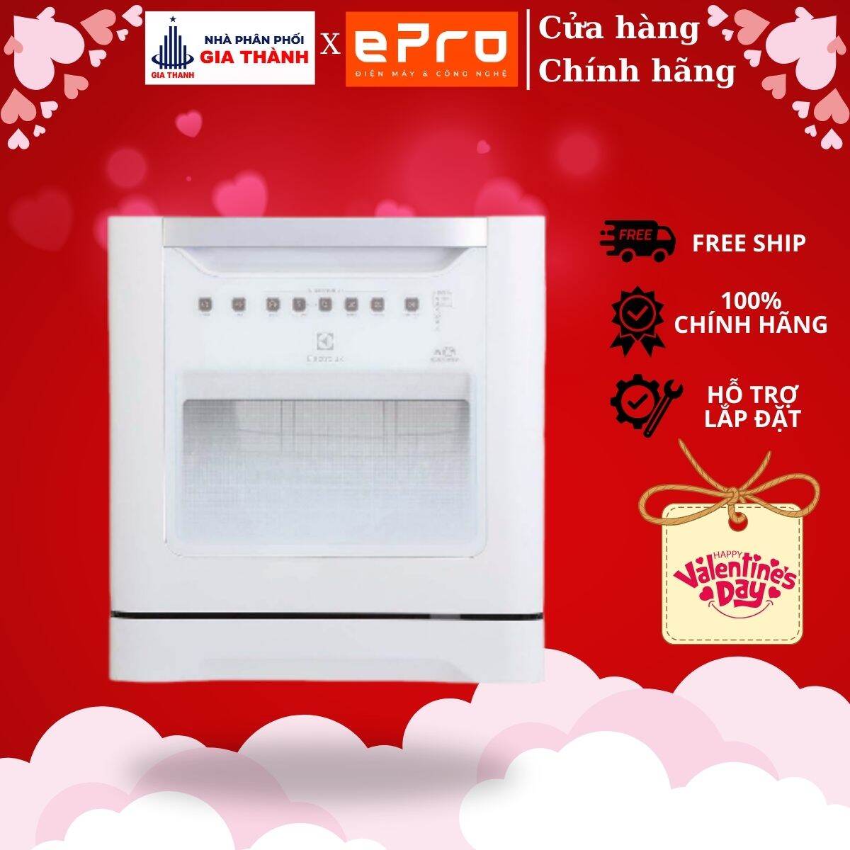 (ESF6010BW) Máy rửa chén mini Electrolux ESF6010BW - Hàng chính hãng