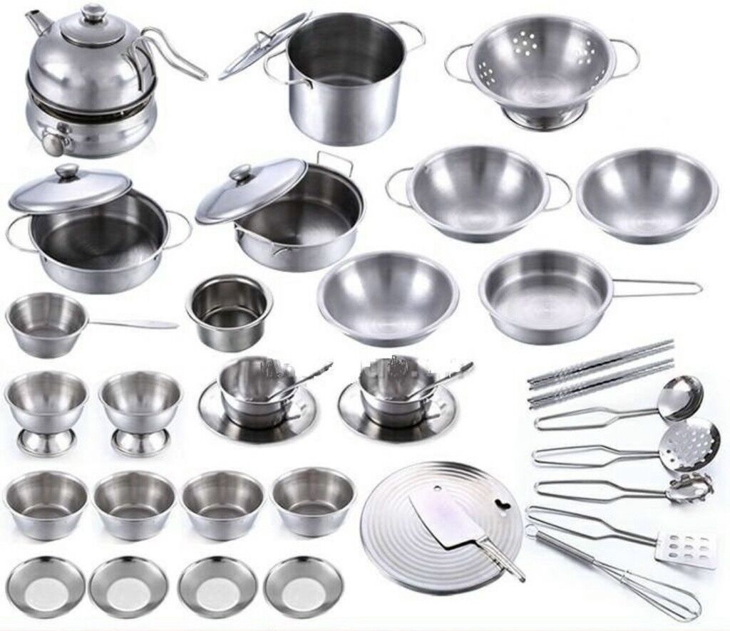 Đồ chơi nấu ăn inox (40 món)