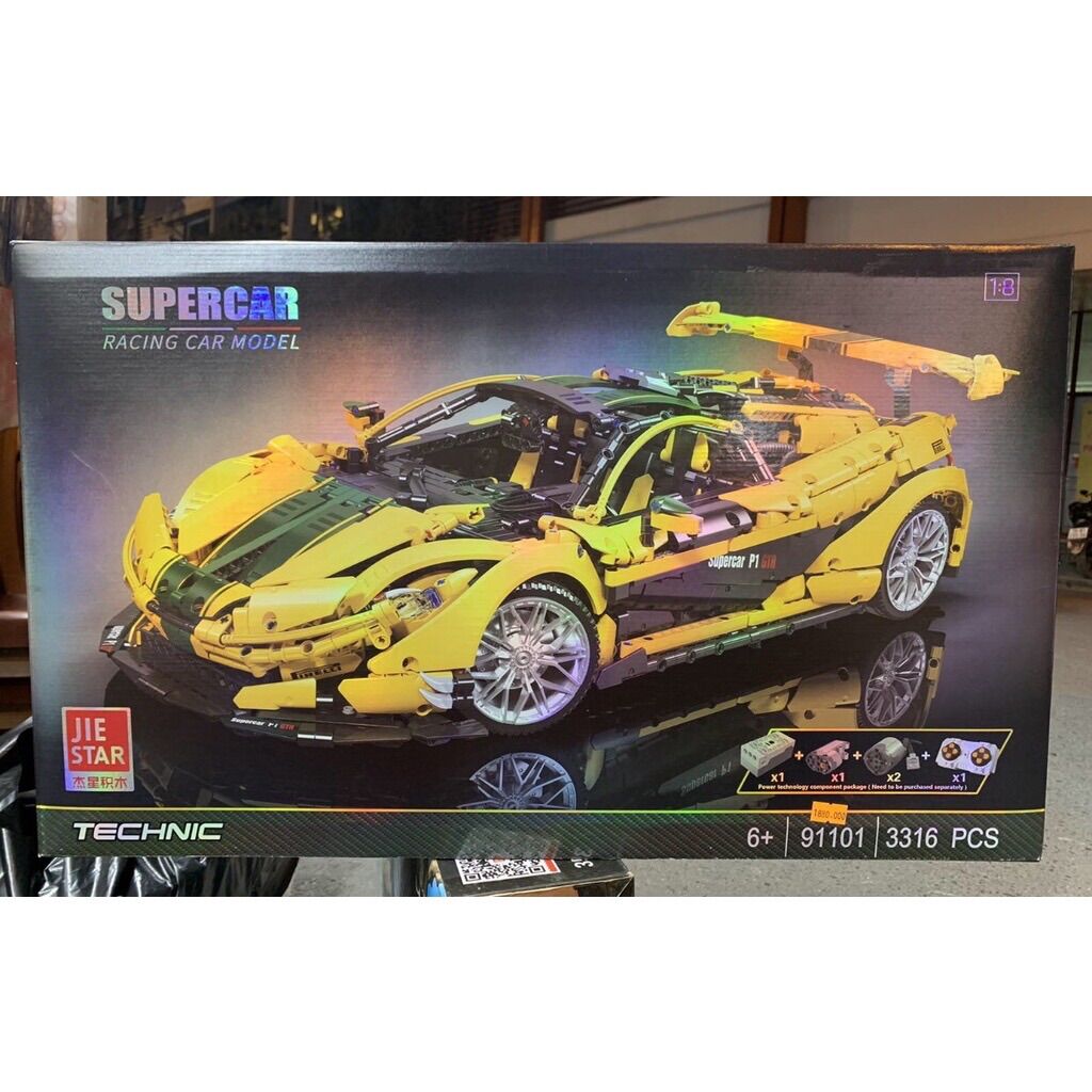 Xếp hình technic jie star 91101 siêu xe mclaren bản moc 3316 mảnh