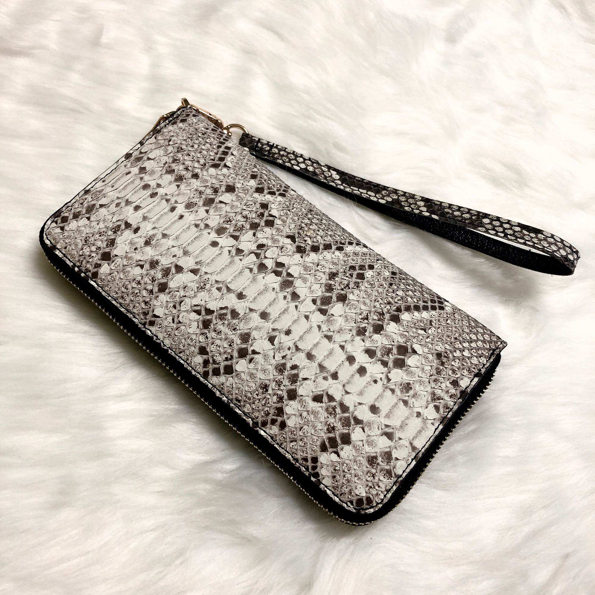 [Real Photo] 100% Genuine Python Leather Women's Wallet